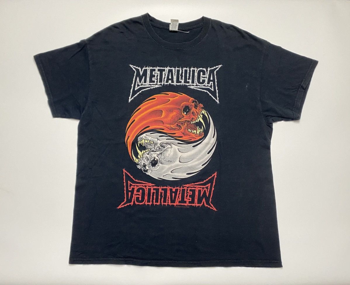 Metallica Metallica Yin yang Skull original tee Size US XL / EU 56 / 4 - 1 Thumbnail