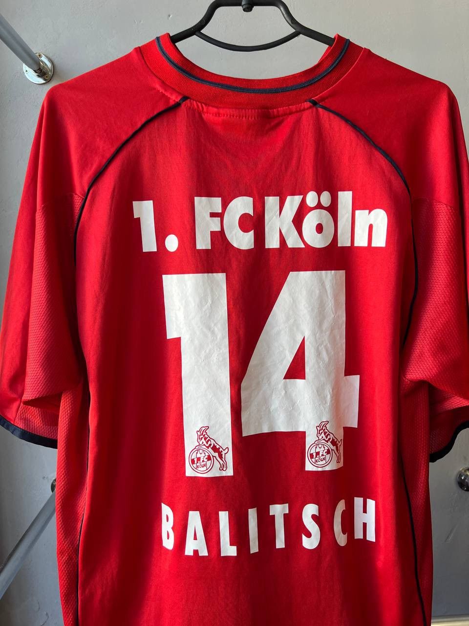 Vintage 2001 FC KÖLN #14 BALITSCH MATCH WORN SOCCER FOOTBALL JERSEY Size US L / EU 52-54 / 3 - 14 Thumbnail