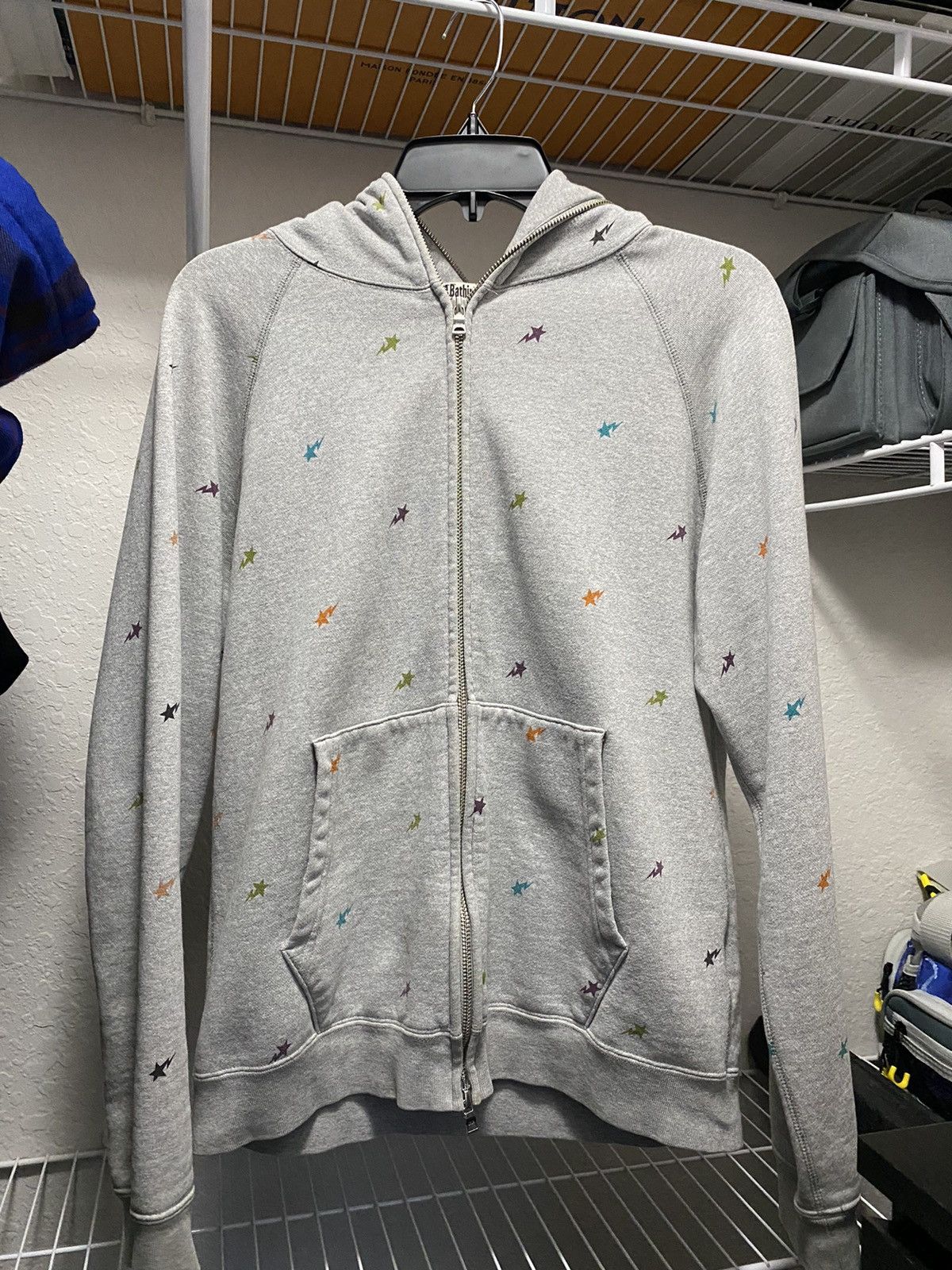 Bapesta Pattern Full Zip Hoodie