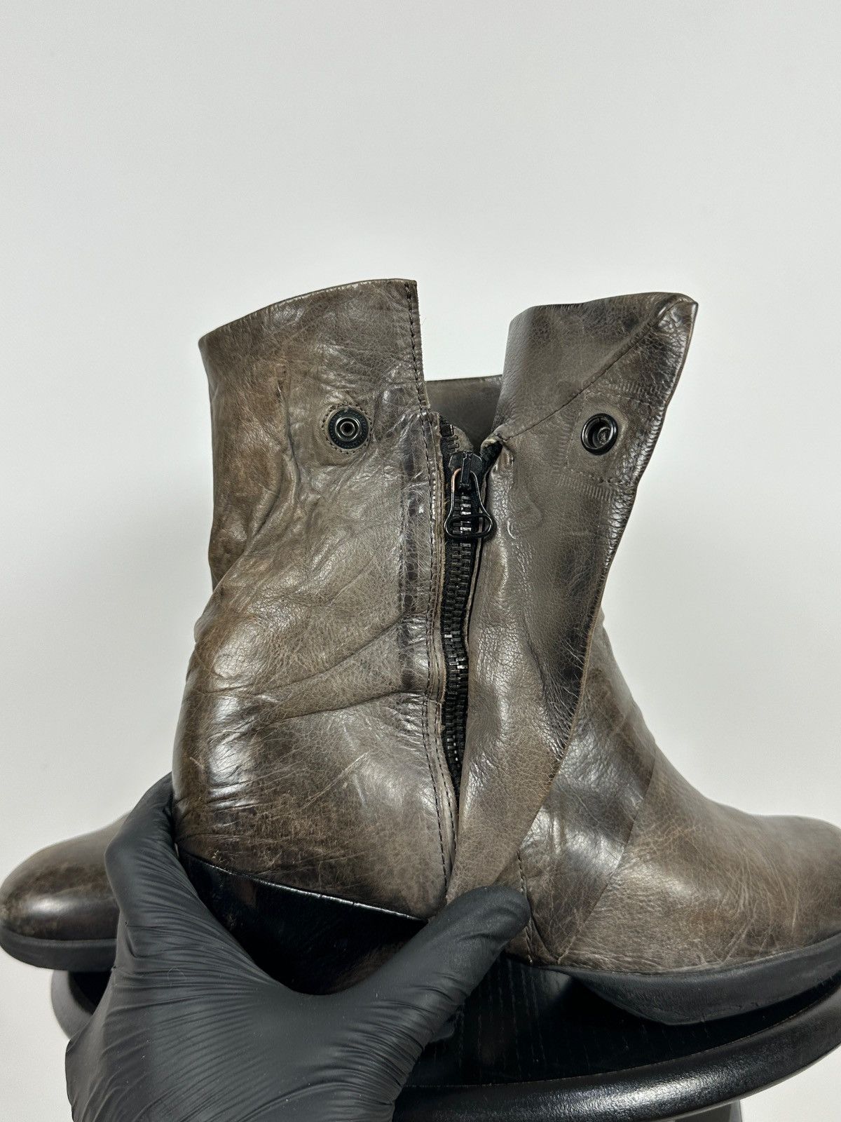 A.S.98 A.S.98. Airstep Leather Biker Ankle Boots Size US 11 / IT 41 - 20 Thumbnail