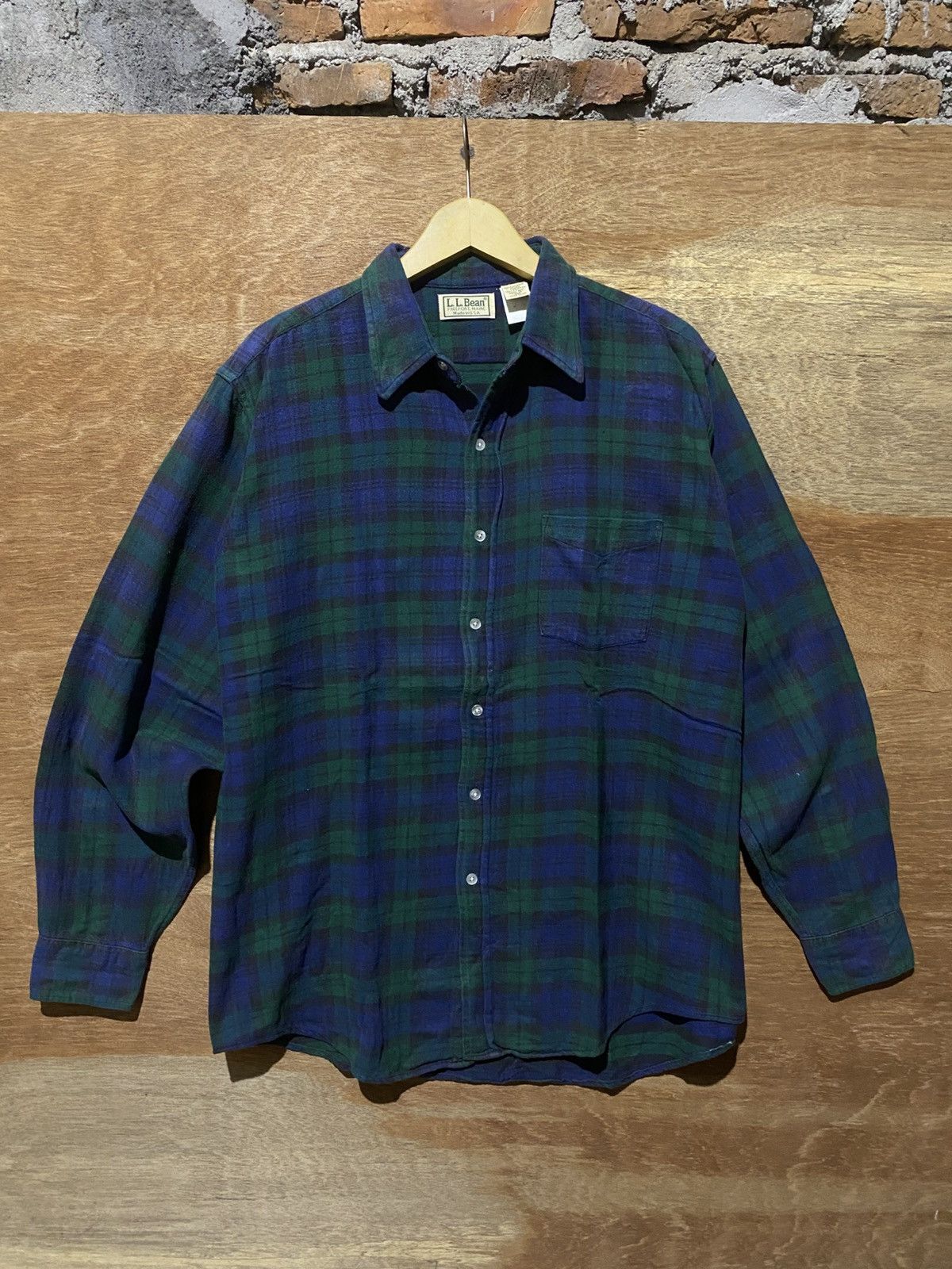 L.L. Bean Vintage LL Bean Flannelshirt Size US L / EU 52-54 / 3 - 1 Thumbnail