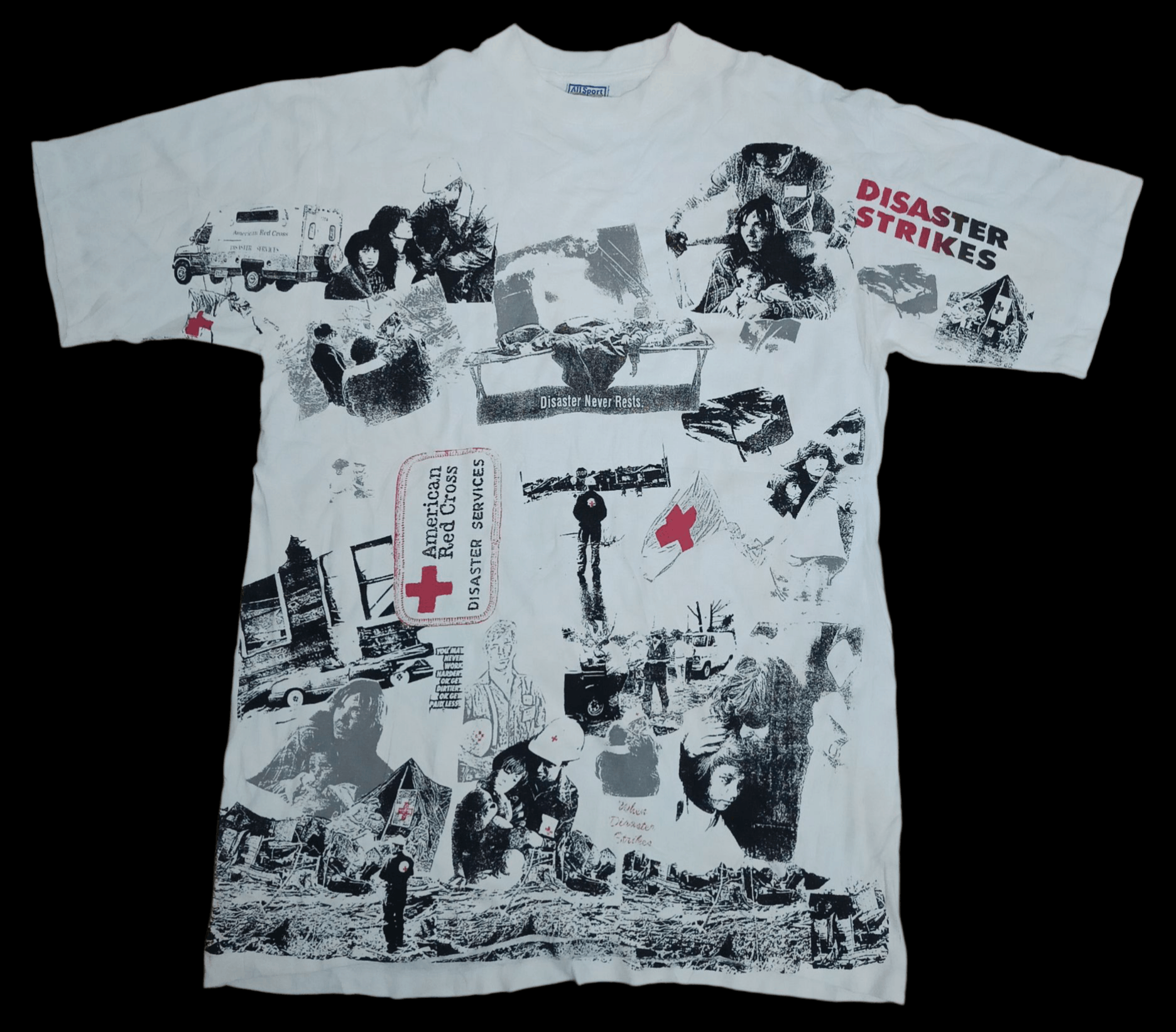 Vintage Vintage American Red Cross T-shirt 1990s Size US XL / EU 56 / 4 - 1 Thumbnail