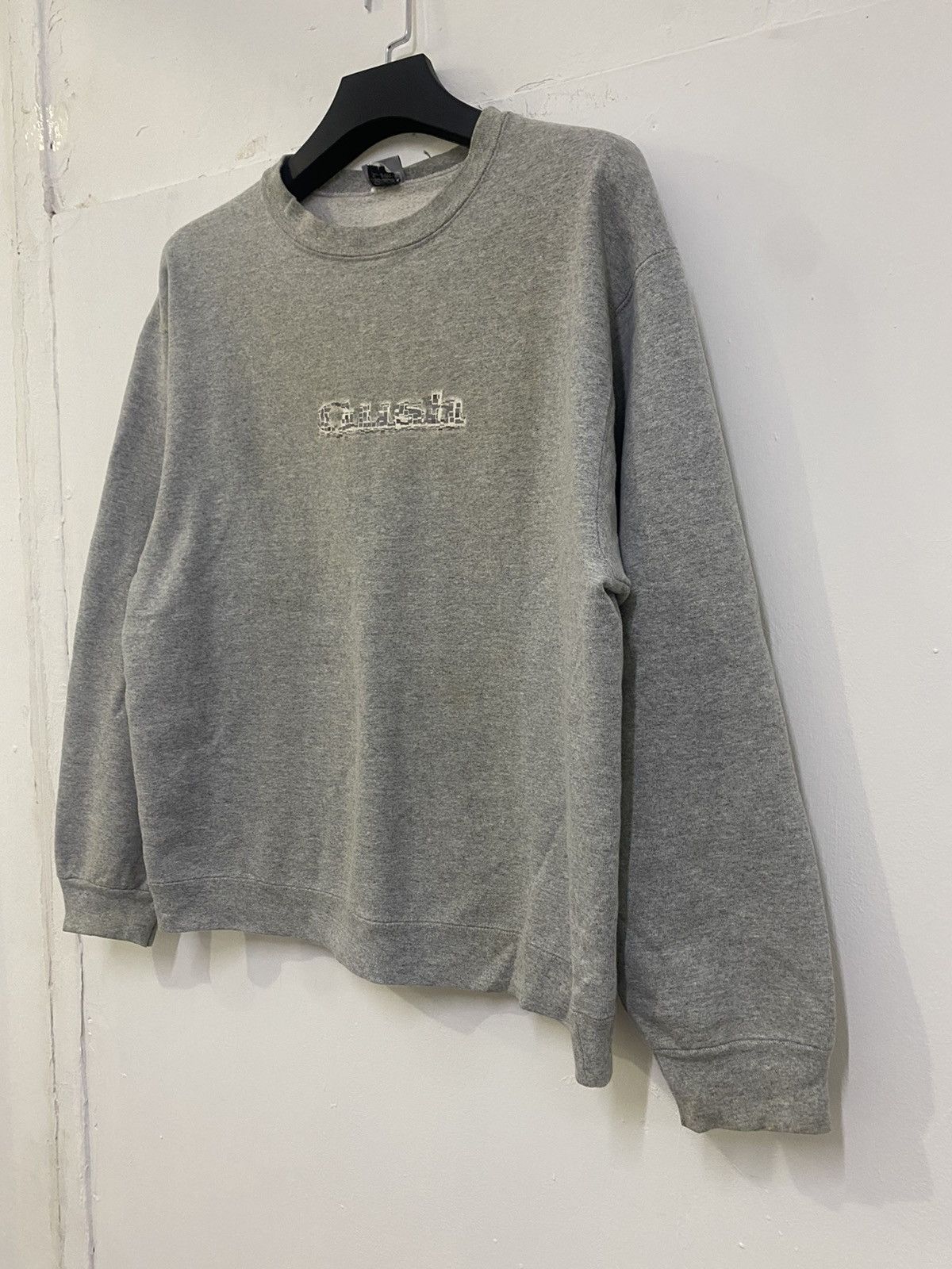 Vintage 💥GUSH CLOTHING SPELL OUT CENTER LOGO SWEATSHIRT VINTAGE 90s Size US L / EU 52-54 / 3 - 2 Thumbnail