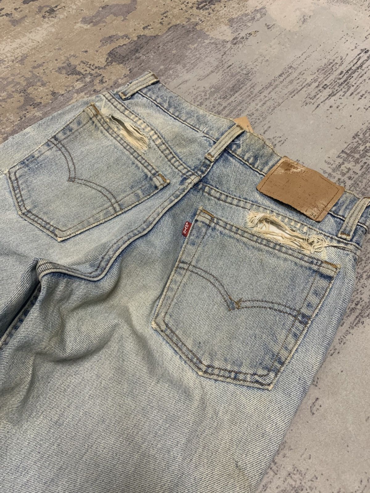 Levi's Thrashed Vintage Faded Distressed Levi’s 510 Size US 29 - 12 Thumbnail