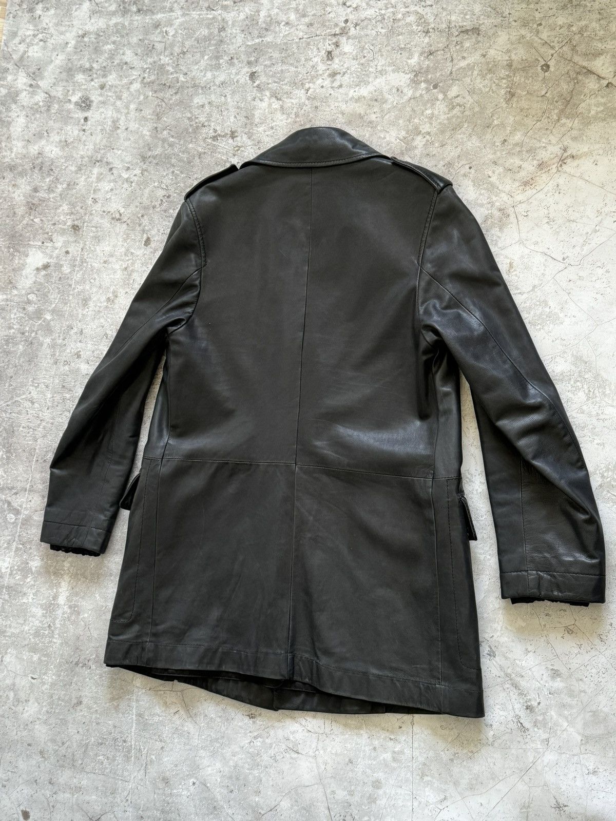 Tom Ford YSL Yves Saint Laurent leather trench coat Size US L / EU 52-54 / 3 - 8 Thumbnail