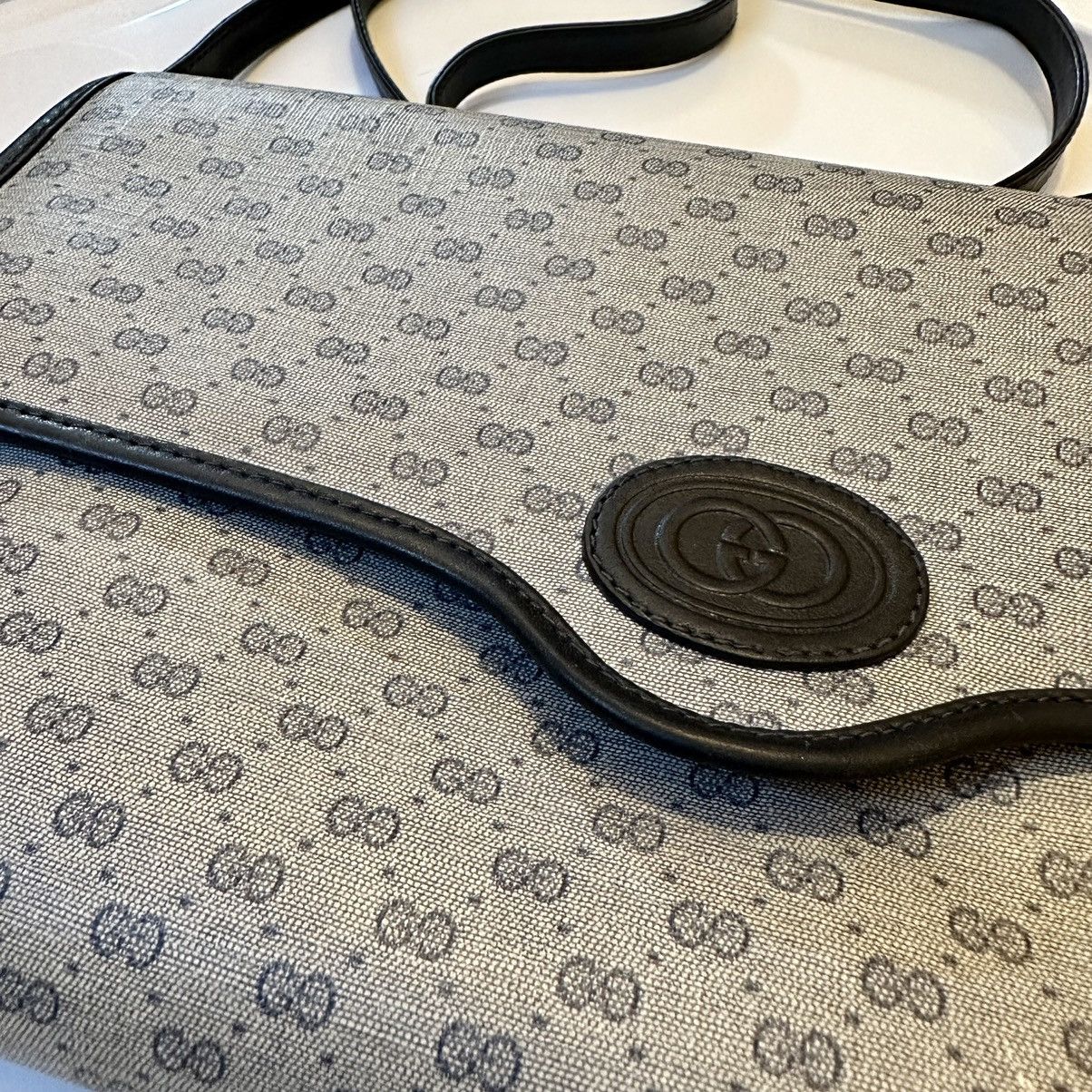 Gucci Navy Monogram Leather Crossbody Size ONE SIZE - 3 Thumbnail