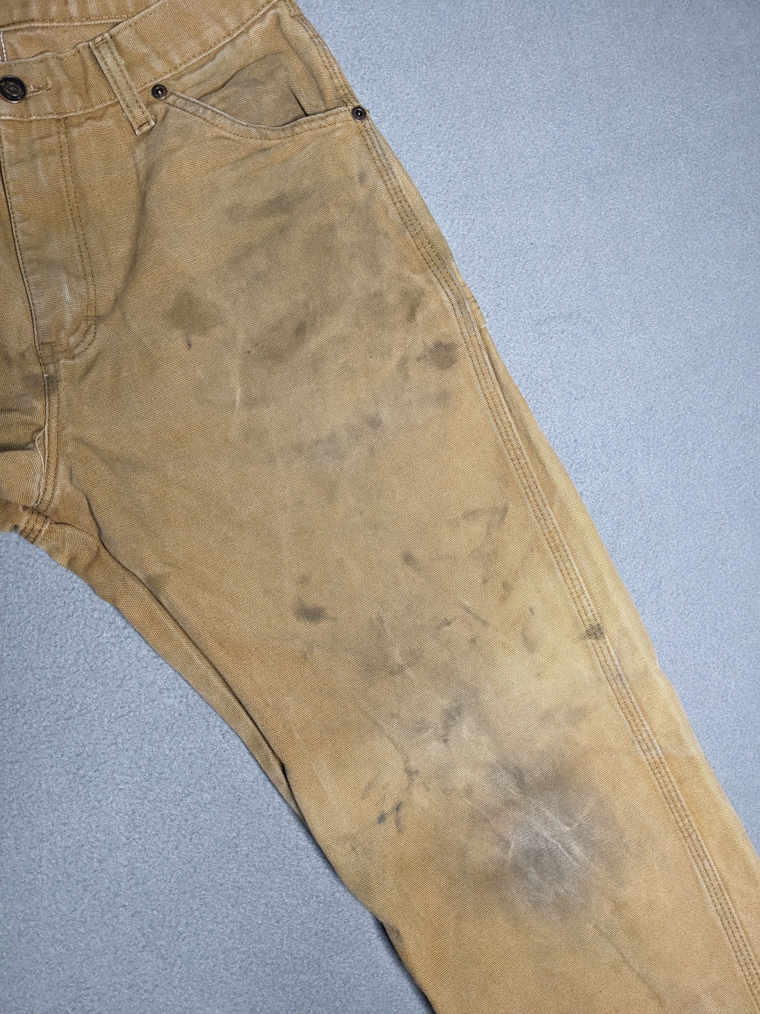 Dickies Dickies Carpenter Pants 30x30 Canvas Beige Distressed Faded Size US 30 / EU 46 - 8 Thumbnail