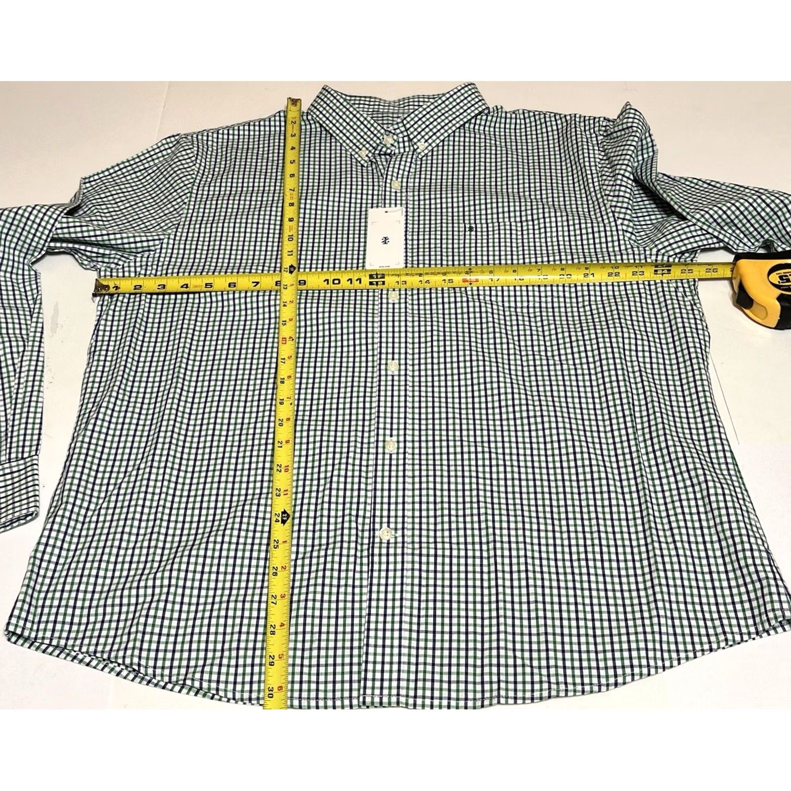 Izod IZOD Shirt Slim Fit Button-Front Long Sleeve Multicolor Check - 2XL Mens Size US XXL / EU 58 / 5 - 4 Thumbnail