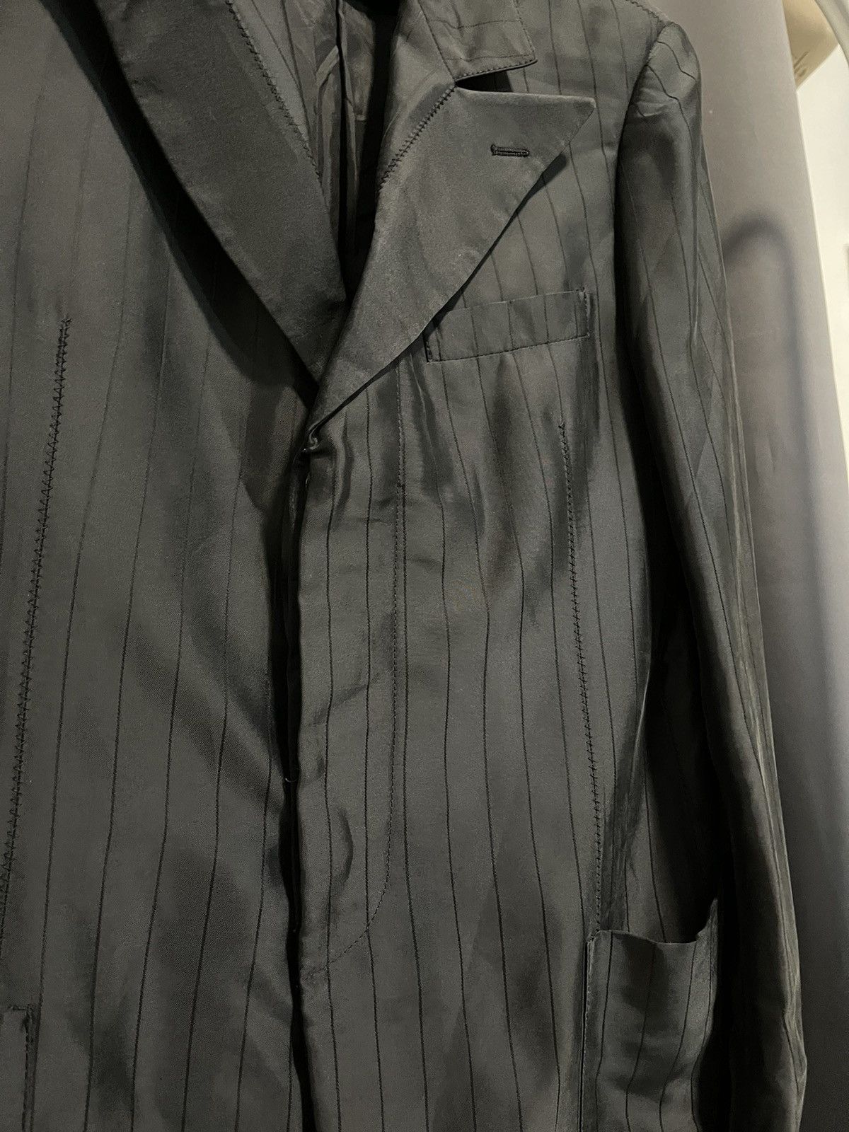 Giorgio Armani (SOLD)Giorgio Armani “Borgo 21” Black Pinstripe Blazer Size US M / EU 48-50 / 2 - 6 Thumbnail