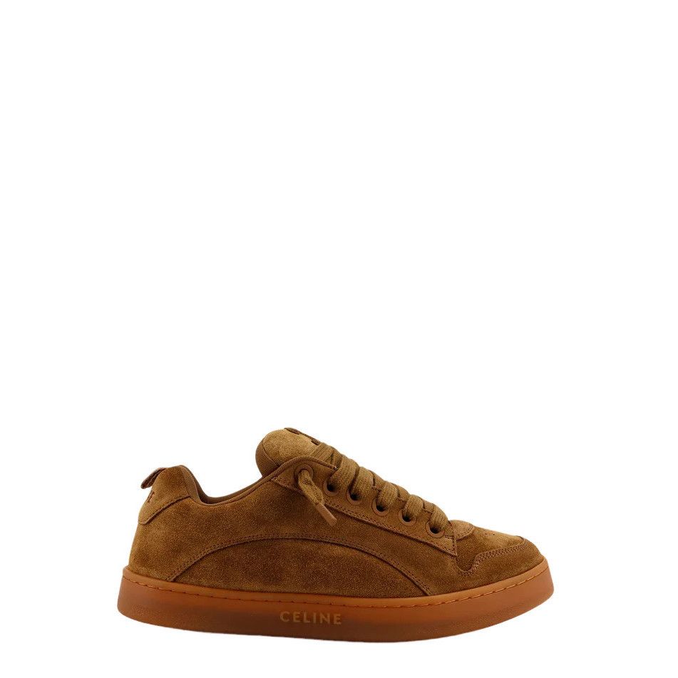 CELINE Huntington $970 Tan Suede Sneakers New & Authentic (M