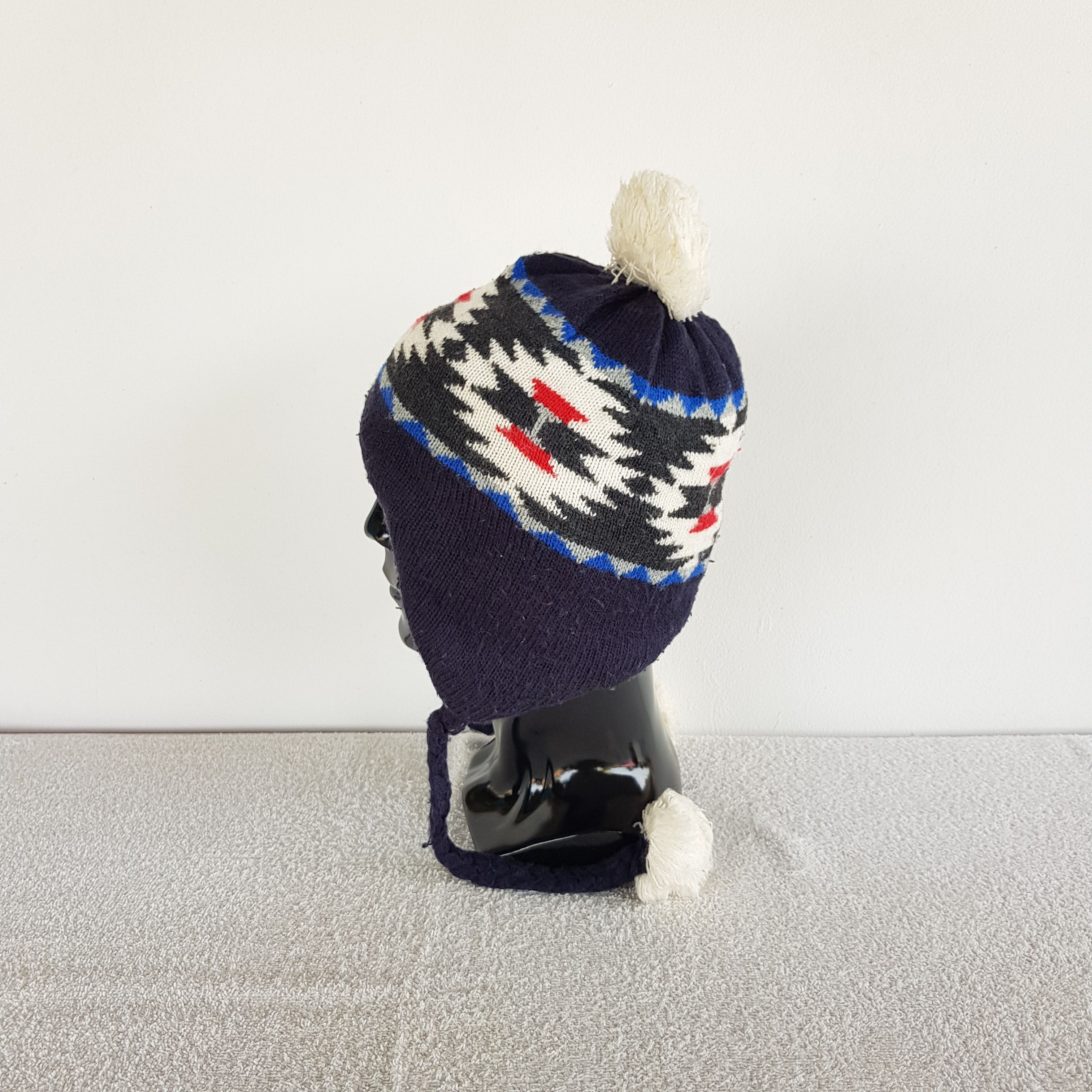 Vintage Vintage Navajo Beanie Y2K Aztec Earflap Snow Caps Hats Size ONE SIZE - 4 Thumbnail