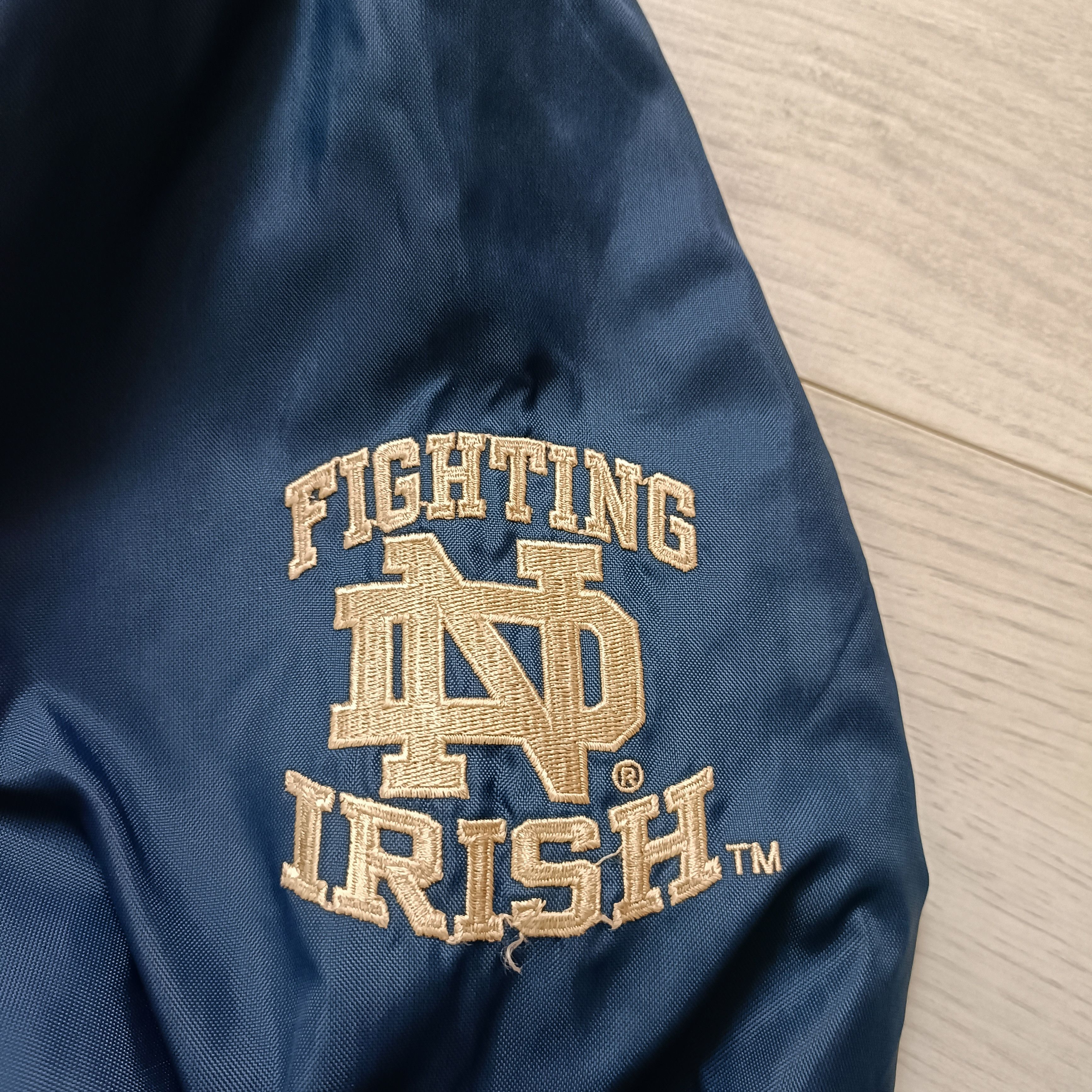 Starter × Vintage Men's Notre Dame Finishing Irish Navy Jacket Vintage Size US L / EU 52-54 / 3 - 7 Thumbnail