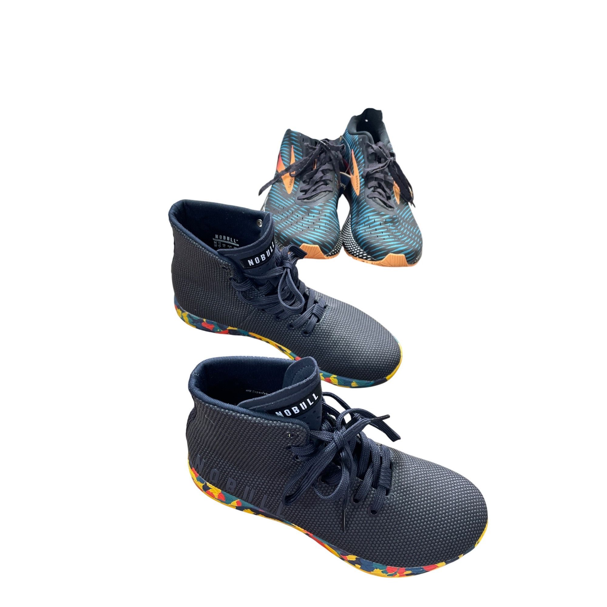 Designer Nobull womans blue trainers High Top shoes sneakers size 8 S Size US 8 / IT 38 - 3 Thumbnail