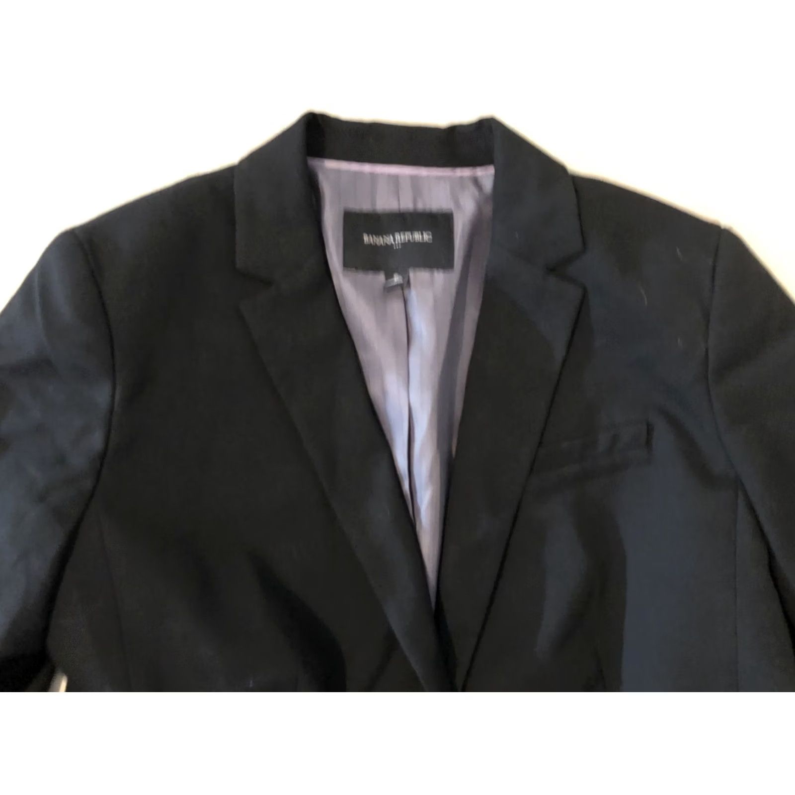 Banana Republic VINTAGE Banana Republic Jacket Blazer 6 Black Womens Size M / US 6-8 / IT 42-44 - 2 Thumbnail