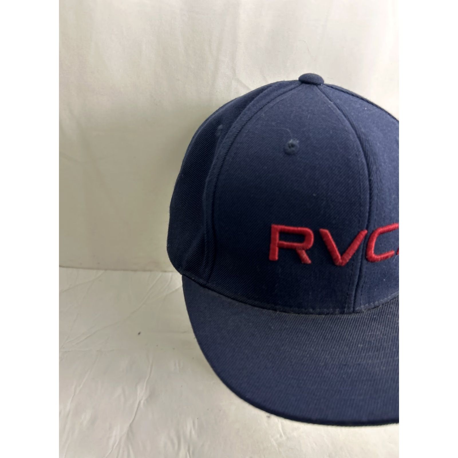 RVCA RVCA Hat SnapBack Navy Blue Red Adjustable One Size Men Men’s Navy Blue Red Snapback Hat Size ONE SIZE - 4 Thumbnail