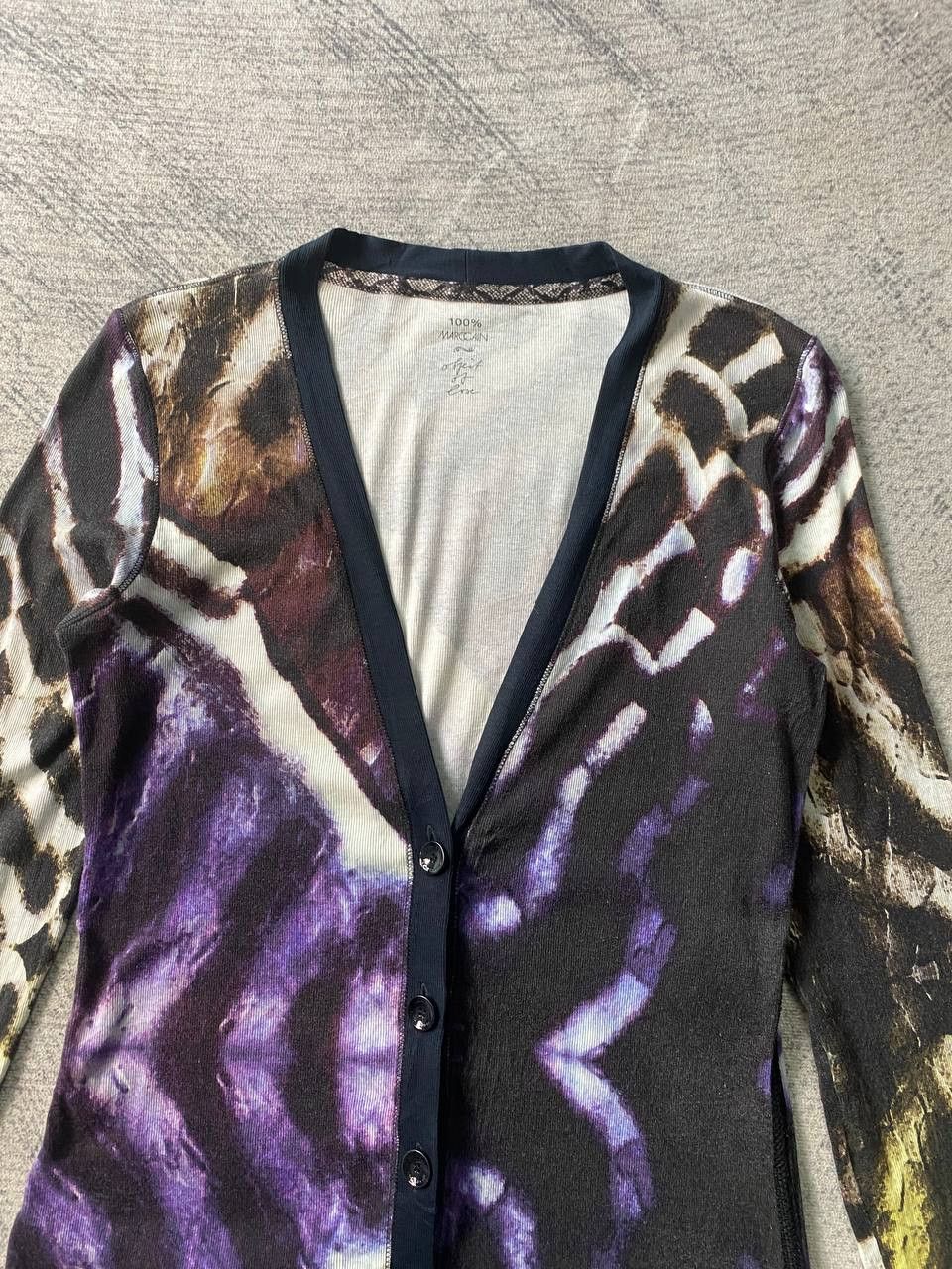 Marc Cain Wild Animal Printed Long Cardigan Dress