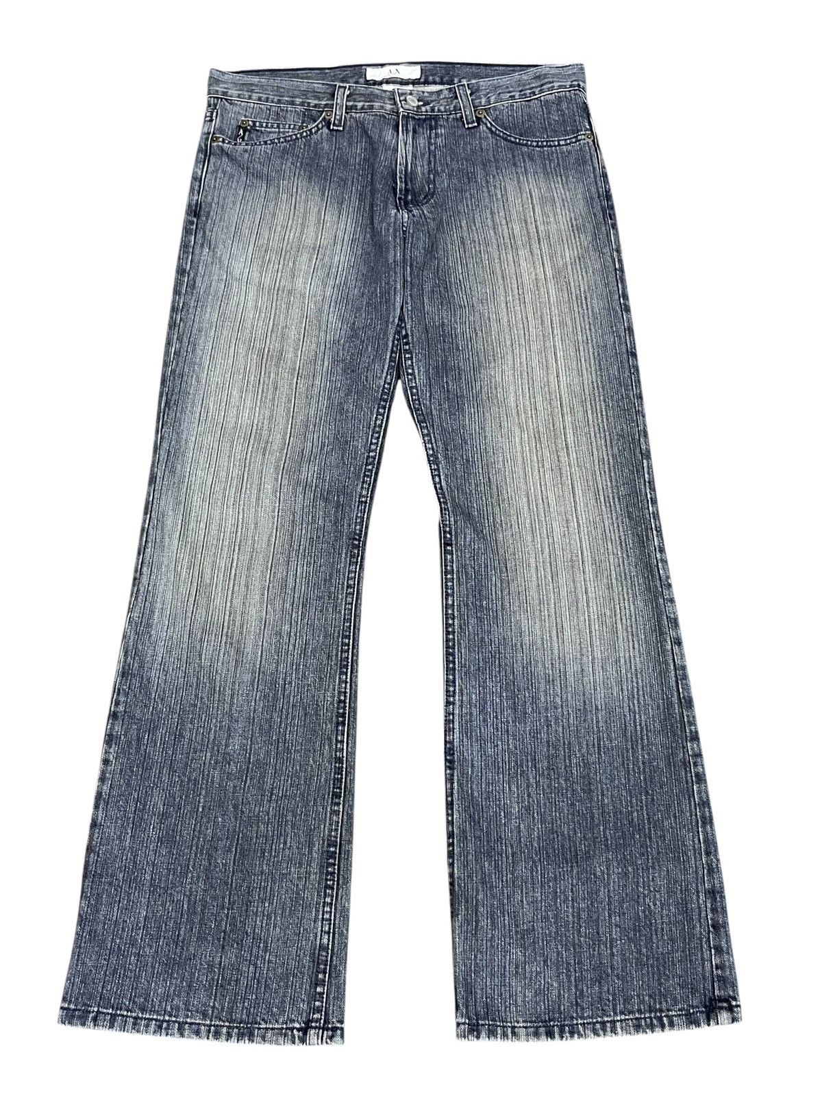Armani Exchange Armani Exchange USA-Made Pinstripe Flare Denim - Rare Find Size US 31 - 2 Thumbnail