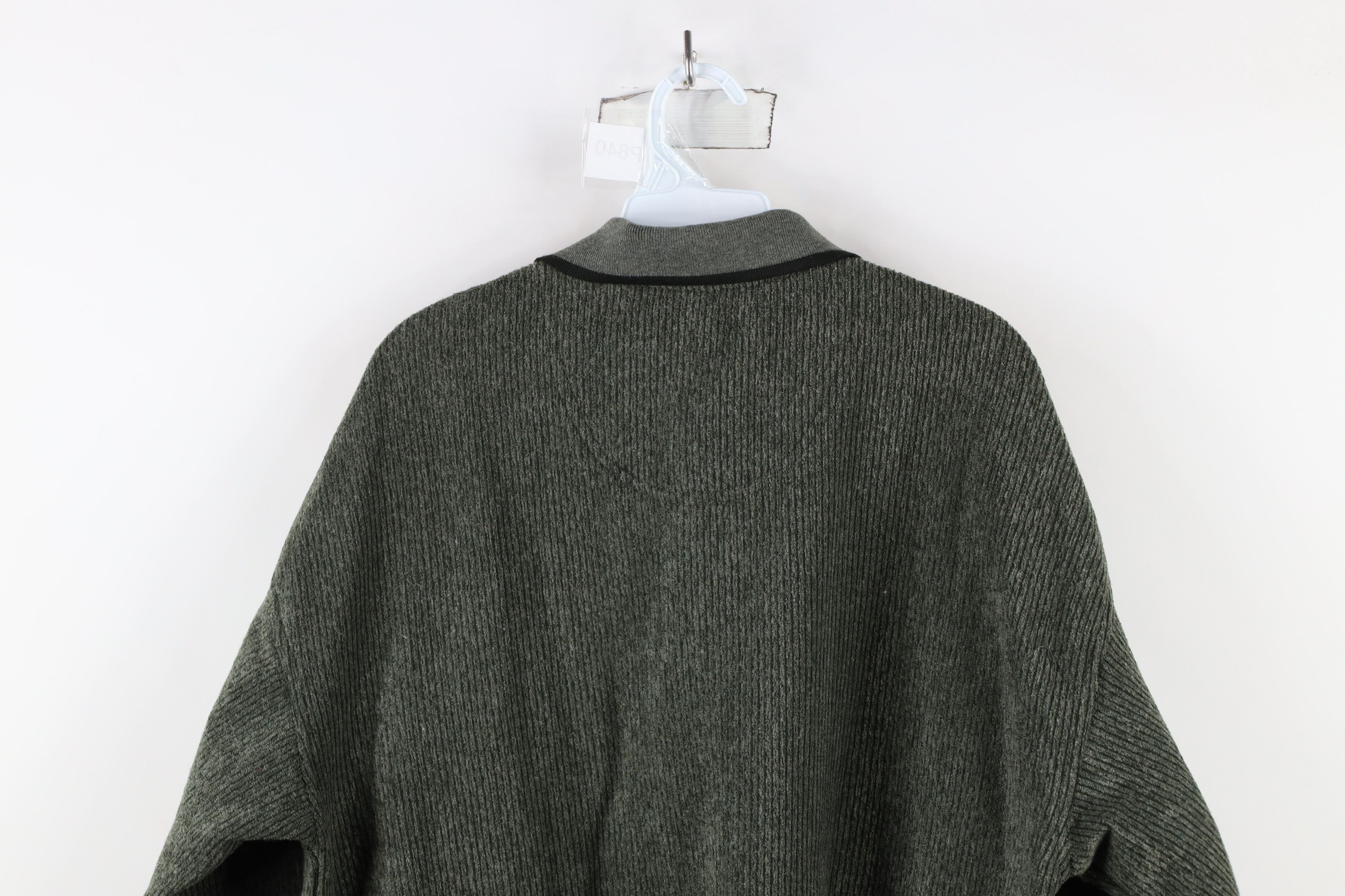 Vintage Vintage 90s Streetwear Fleece Collared Pullover Sweater Size US L / EU 52-54 / 3 - 9 Thumbnail