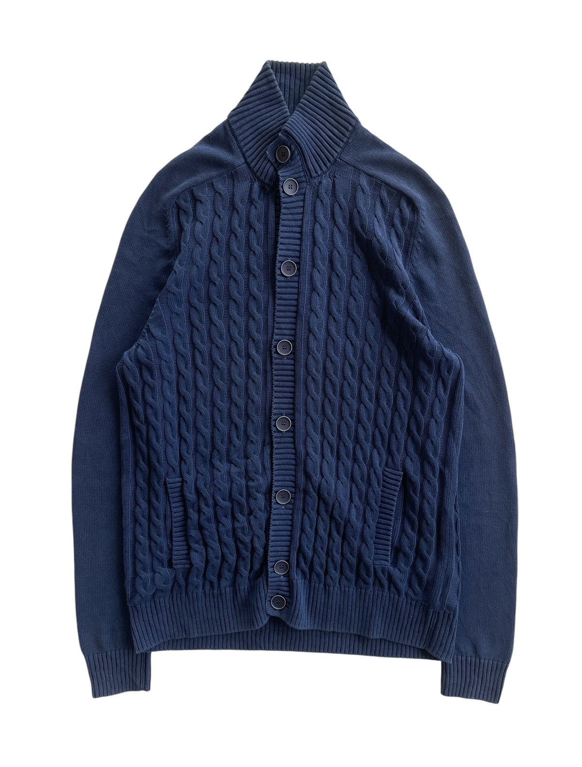 Zanone Zanone Cable Knit Cardigan Size US M / EU 48-50 / 2 - 1 Thumbnail