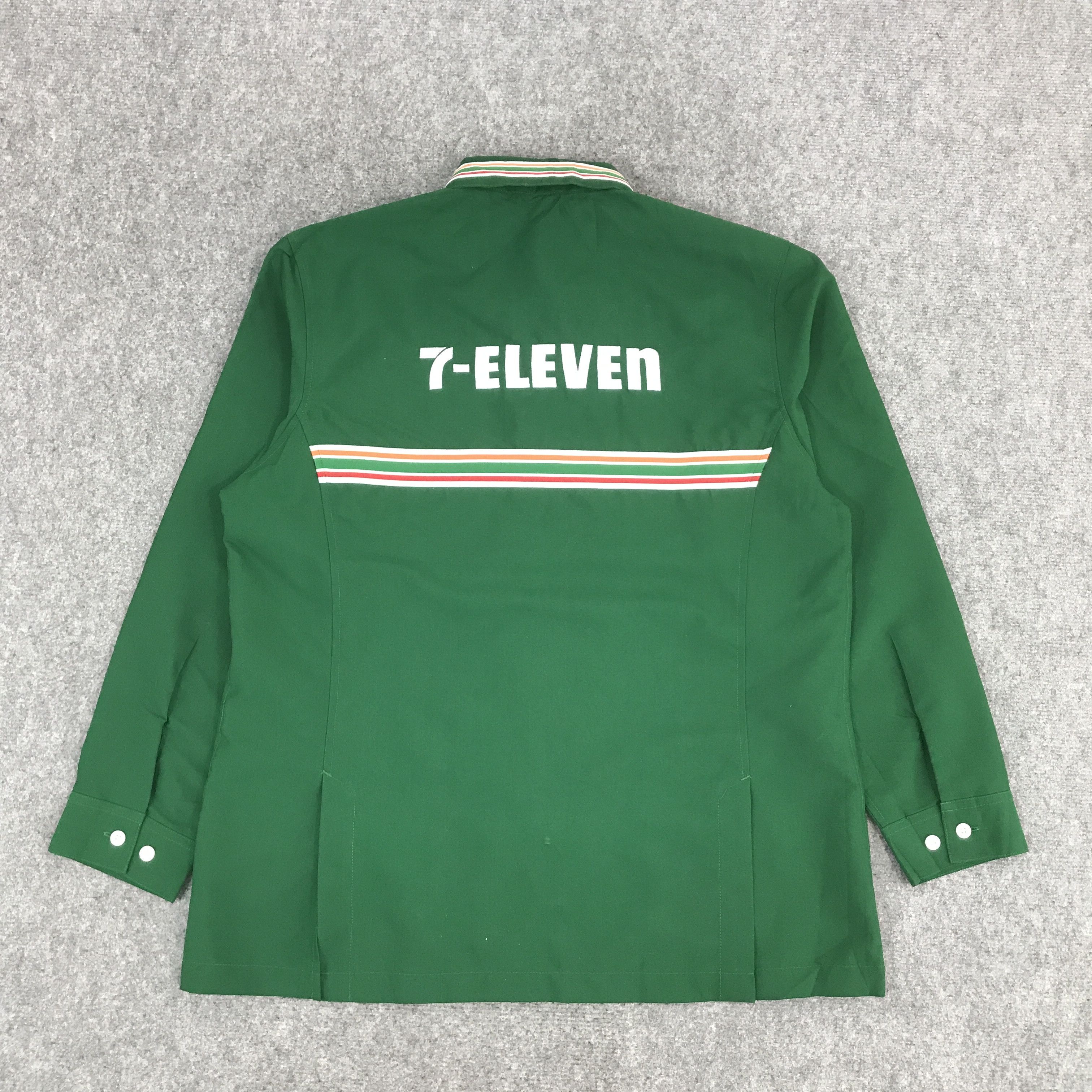 Japanese Brand VTG 7 ELEVEN UNIFORM ZIPPER JACKET Size US L / EU 52-54 / 3 - 2 Thumbnail