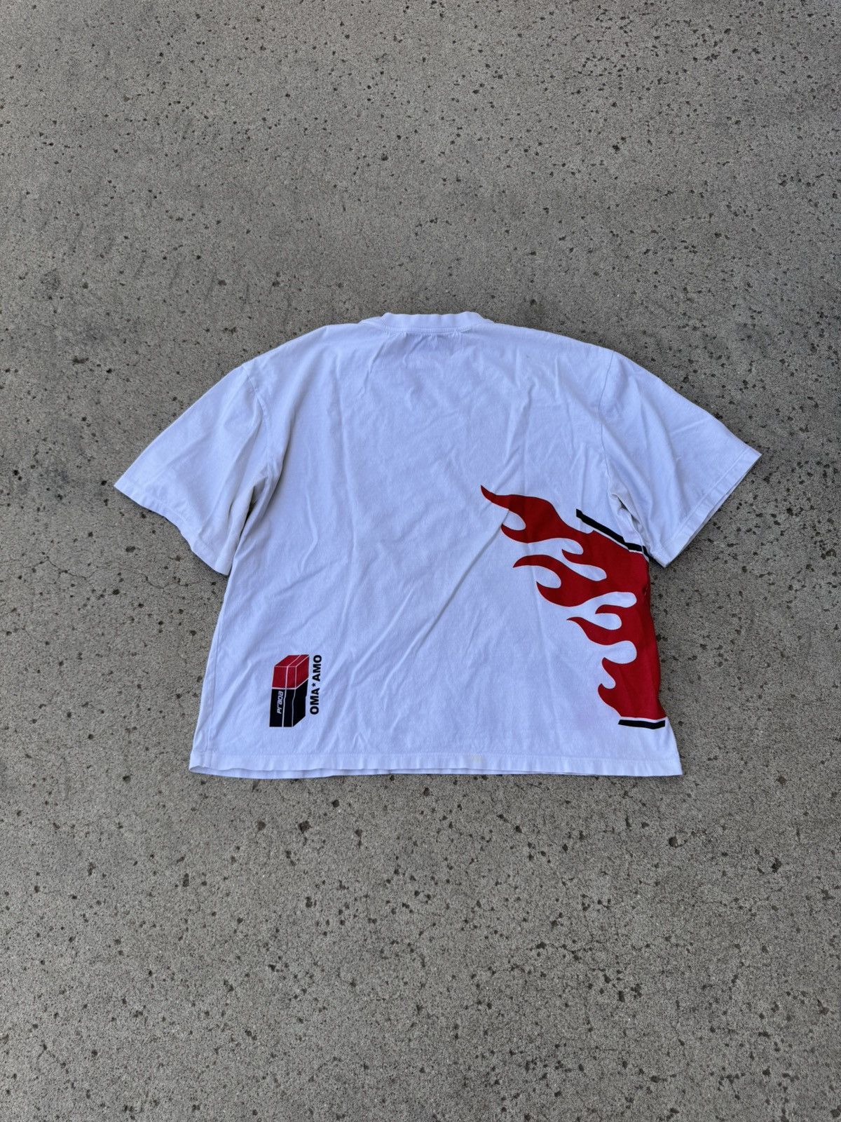 Prada Prada Flaming Heel Logo Tee Size US XS / EU 42 / 0 - 2 Thumbnail