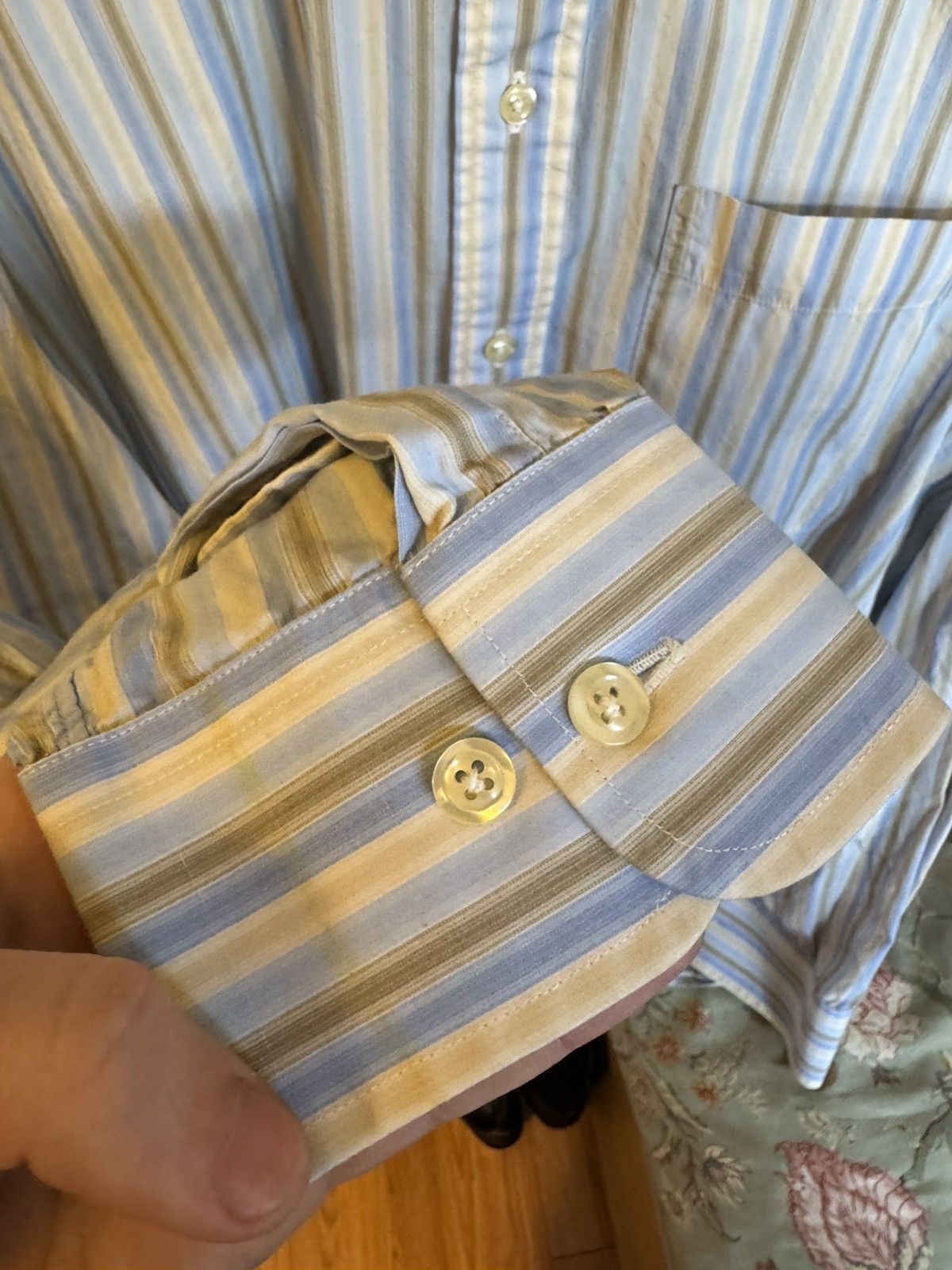 Burberry Vintage Burberry Striped Longsleeve Button up Dress Shirt Size US XXL / EU 58 / 5 - 3 Thumbnail