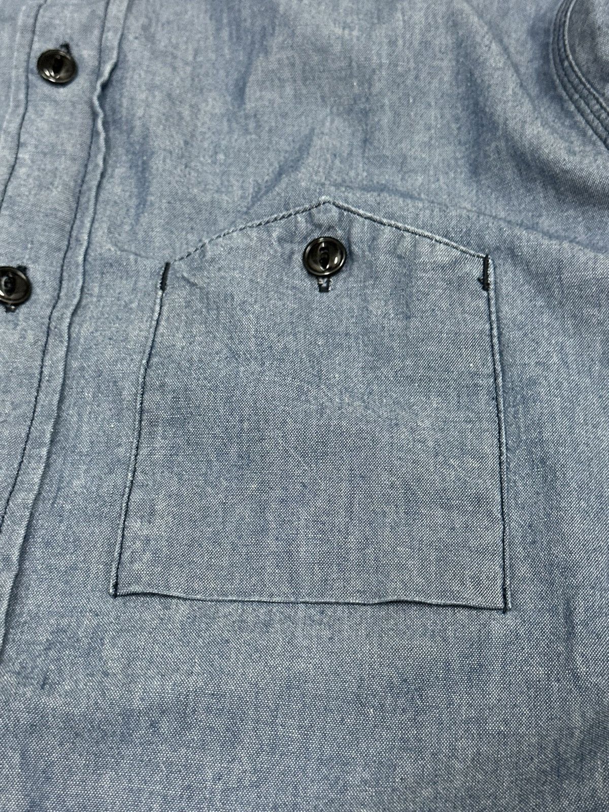 Engineered Garments Engineered Garments Work Shirt In Indigo Cotton Chambray Size US M / EU 48-50 / 2 - 16 Thumbnail