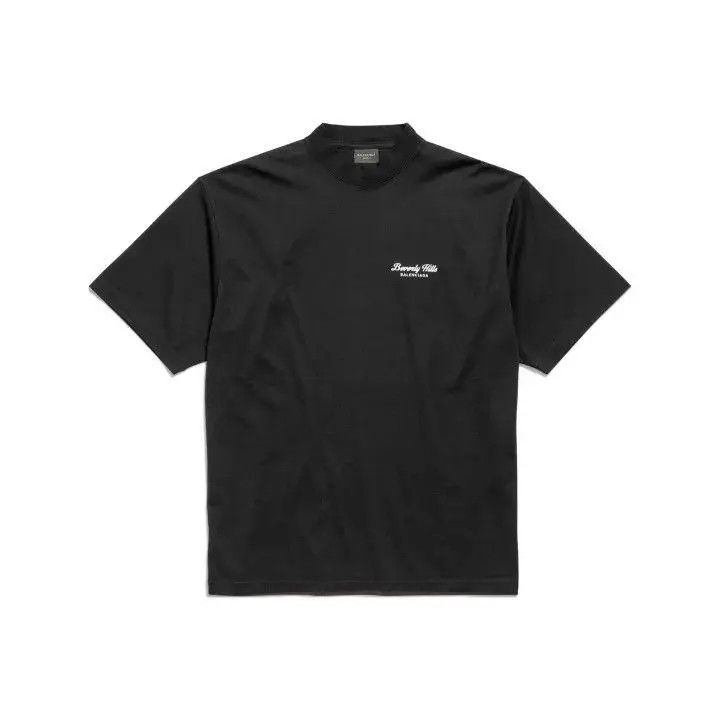 Balenciaga o1tr1nto1125 Beverly Hills T-Shirt Medium Fit in Black Size US L / EU 52-54 / 3 - 1 Thumbnail