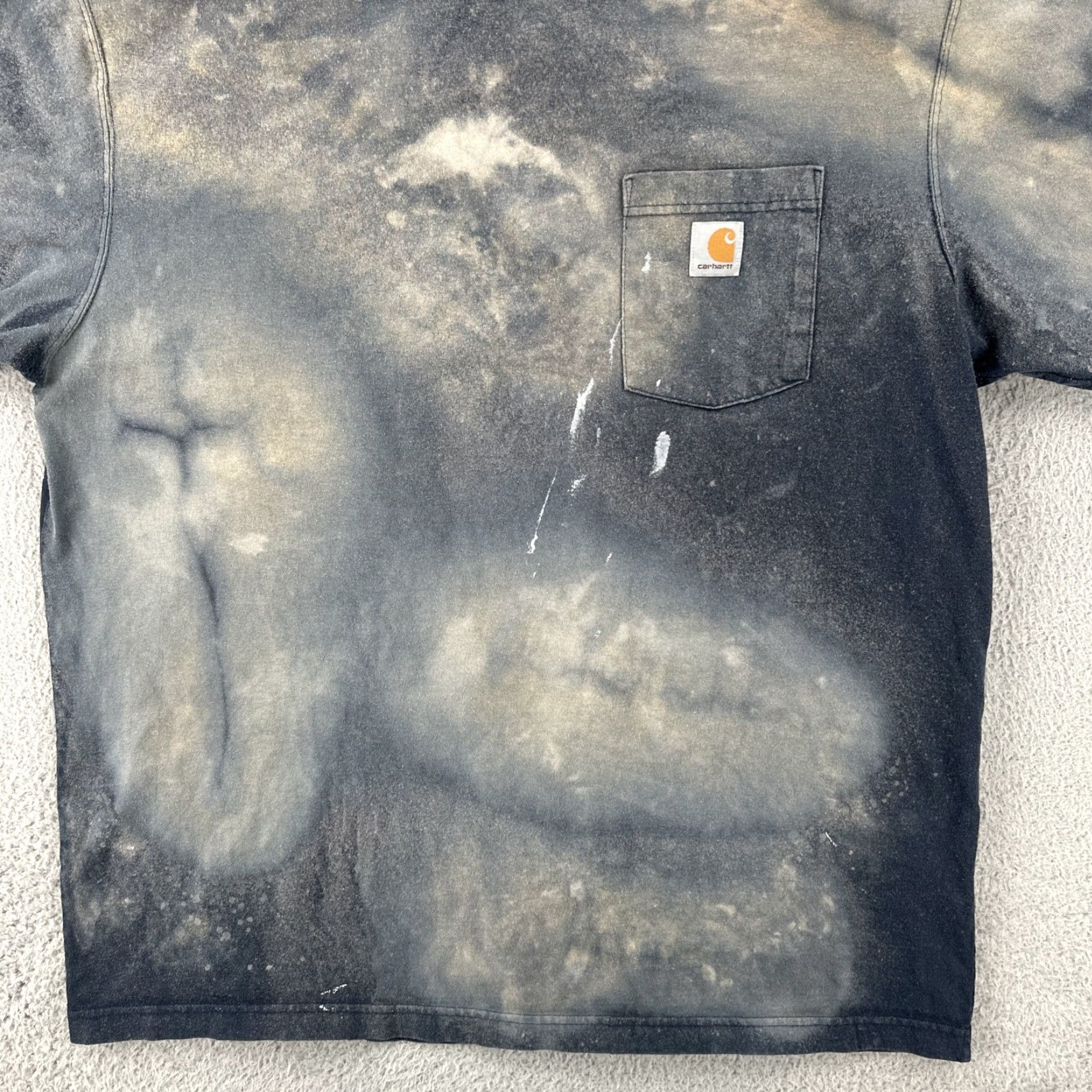 Carhartt Carhartt Original Fit Adult XL Bleach Stain Dyed Short Sleeve T Shirt Workwear Size US XL / EU 56 / 4 - 4 Thumbnail