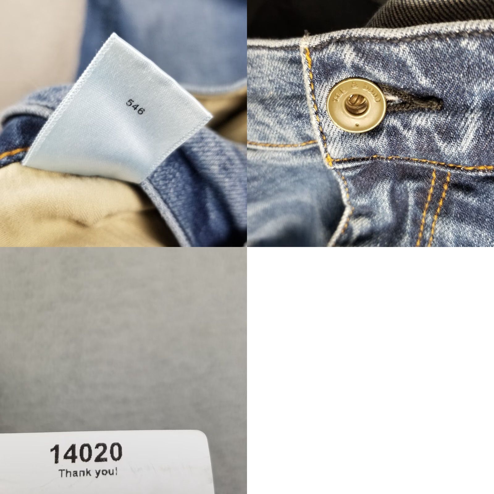 Rag & Bone rag & bone Fit 2 Slim Denim Jeans 34x32 Dusty Trail Distressed Men Slim 5-Pocket Solid Cotton Blend Vintage No N/A Size US 34 / EU 50 - 8 Thumbnail