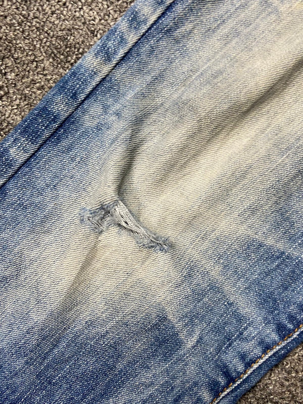 Japanese Brand Basement Wear Acid Wash Distressed Jeans (164) Size US 32 / EU 48 - 11 Thumbnail