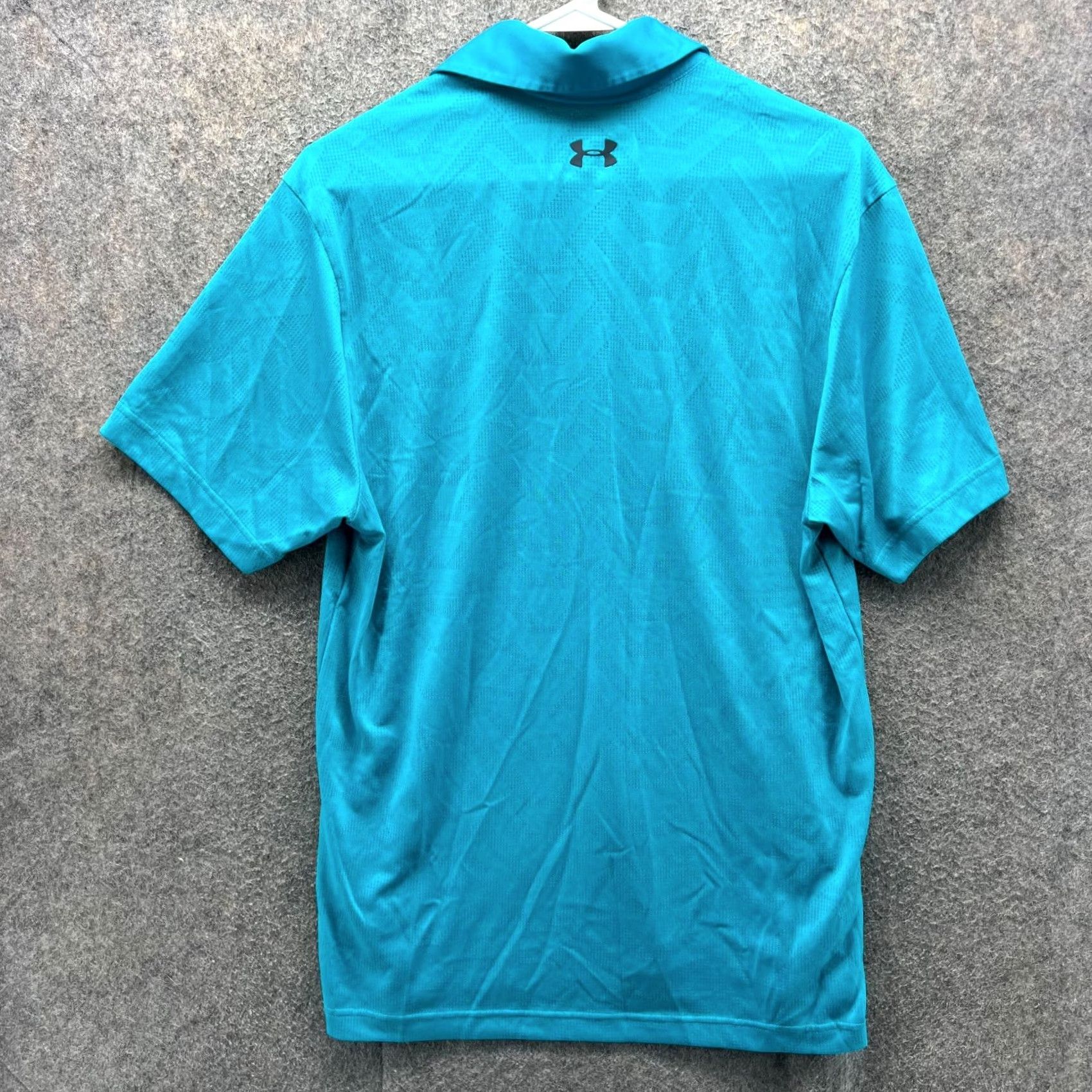 Under Armour Under Armour Polo Shirt Mens Medium Teal Blue HeatGear Golf Performance Short Sleeve Casual Activewear Size US M / EU 48-50 / 2 - 2 Thumbnail
