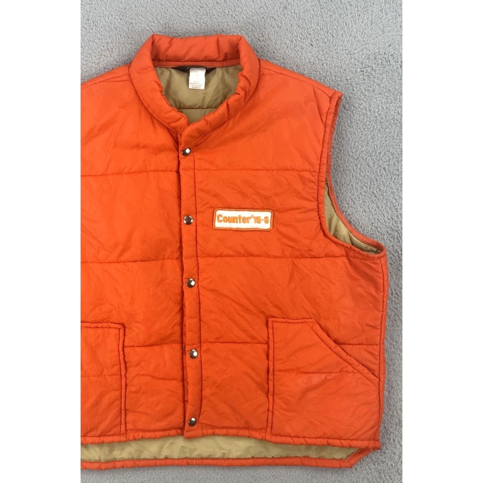 Vintage VINTAGE Swingsters World Of Wearables Vest XL Orange Hunting USA Made Men Counter 15-6 Size US XL / EU 56 / 4 - 2 Thumbnail