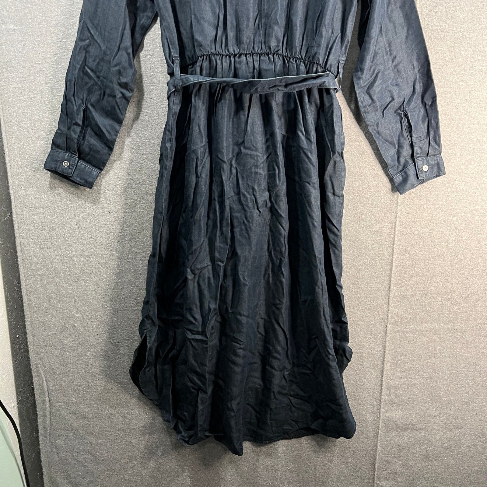 Other Side Stitch Belted Midi Dress with Curved Hem Vintag Size S / US 4 / IT 40 - 15 Thumbnail