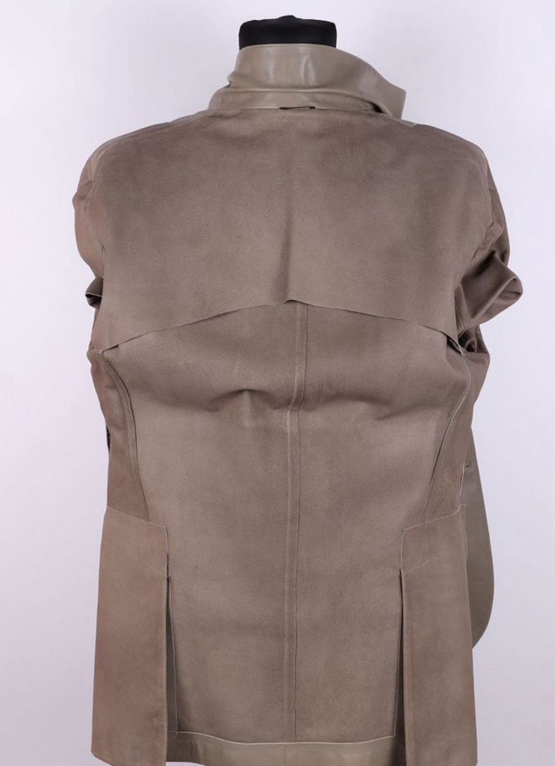Hermes Hermes Leather Agneau Lambskin Anino Blazer Jacket Size US XL / EU 56 / 4 - 3 Thumbnail