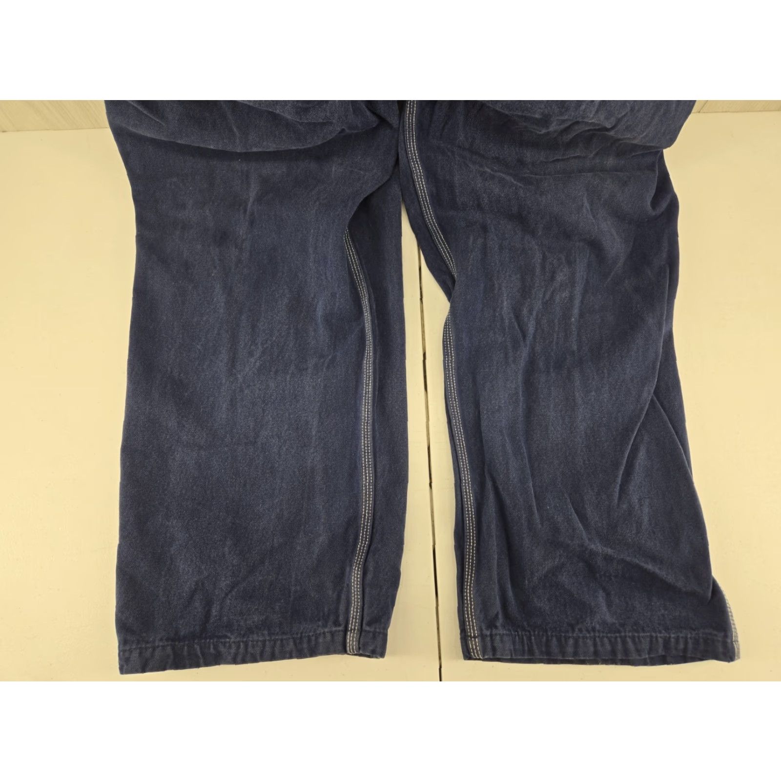 Denime VINTAGE Liberty Overalls Bib 46x30 Blue Denim Carpenter Farm Worker Bibbed Jeans Size US 30 / EU 46 - 6 Thumbnail