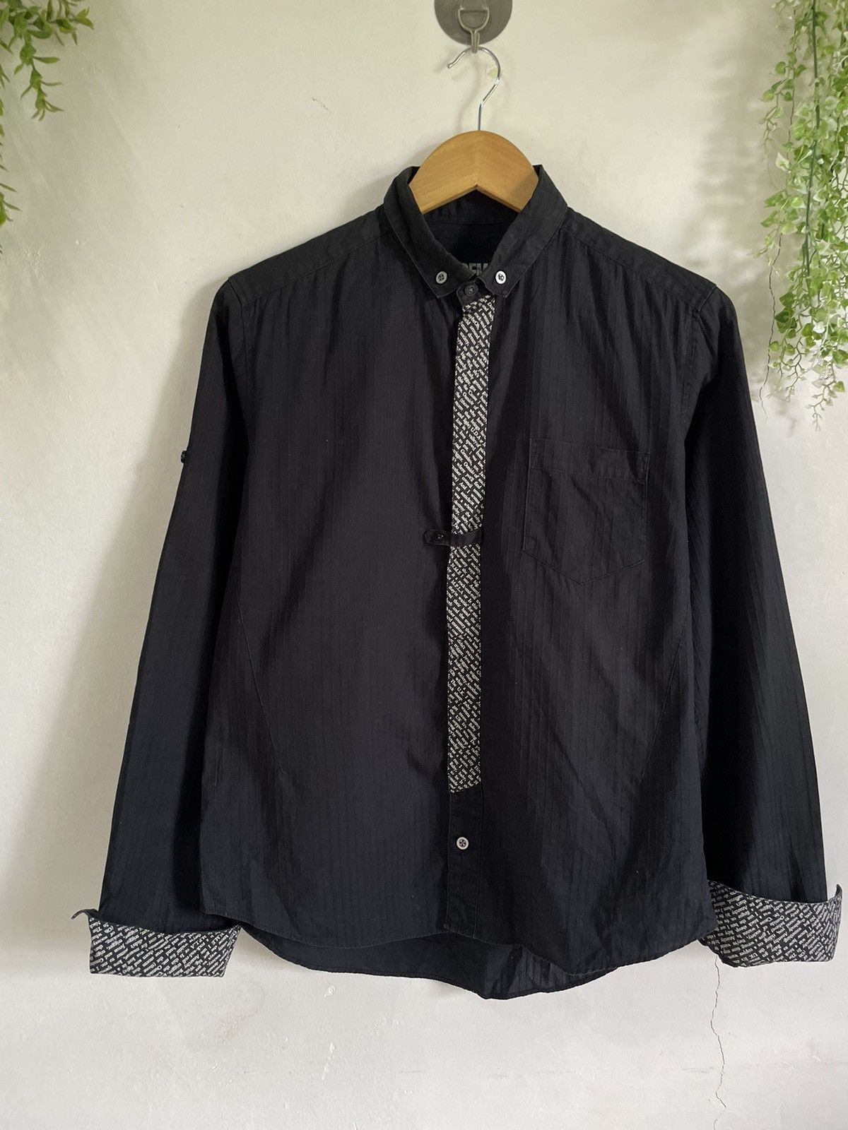Designer × If Six Was Nine × Japanese Brand Ppfm Punk Button Shirt BlackCore Size M / US 6-8 / IT 42-44 - 2 Thumbnail
