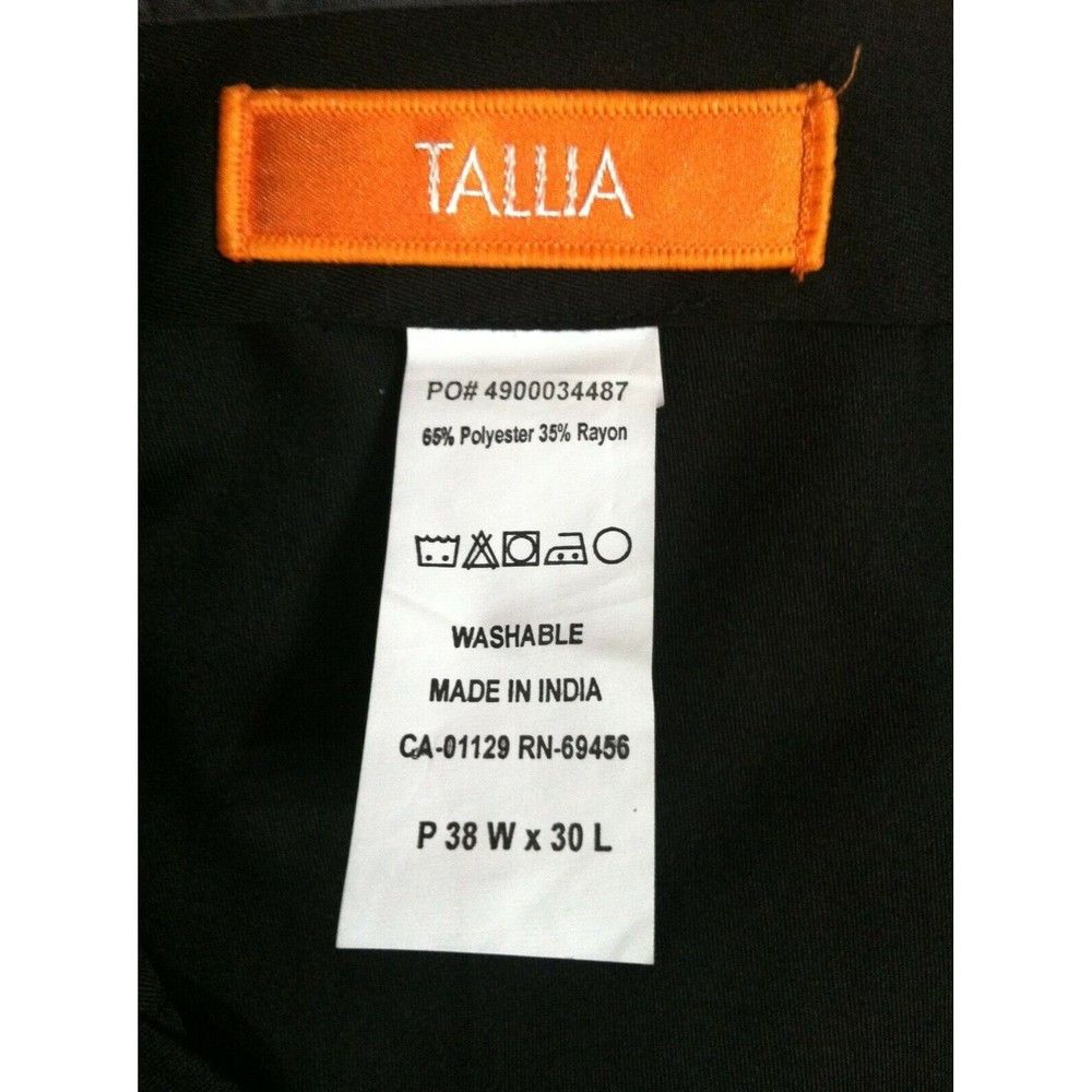 Tallia TALLIA MENS NEW 65%POLYESTER 35%RAYON DRESS PANTS 38/30 Size 38R - 3 Thumbnail