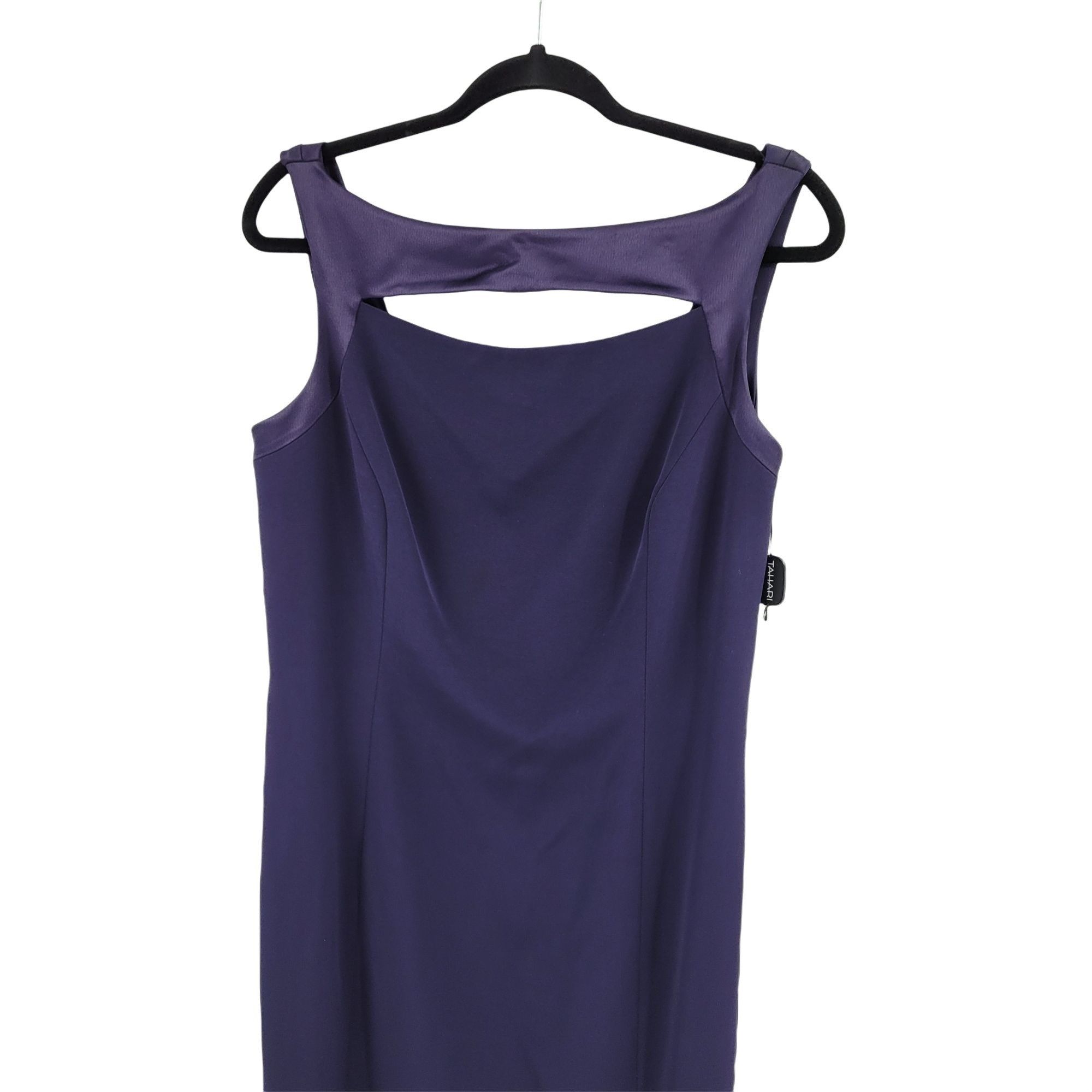 Elie Tahari Vtg Tahari Navy Gown Sz 12 Formal Peekaboo Cutout Draped Bac Size XL / US 12-14 / IT 48-50 - 6 Thumbnail