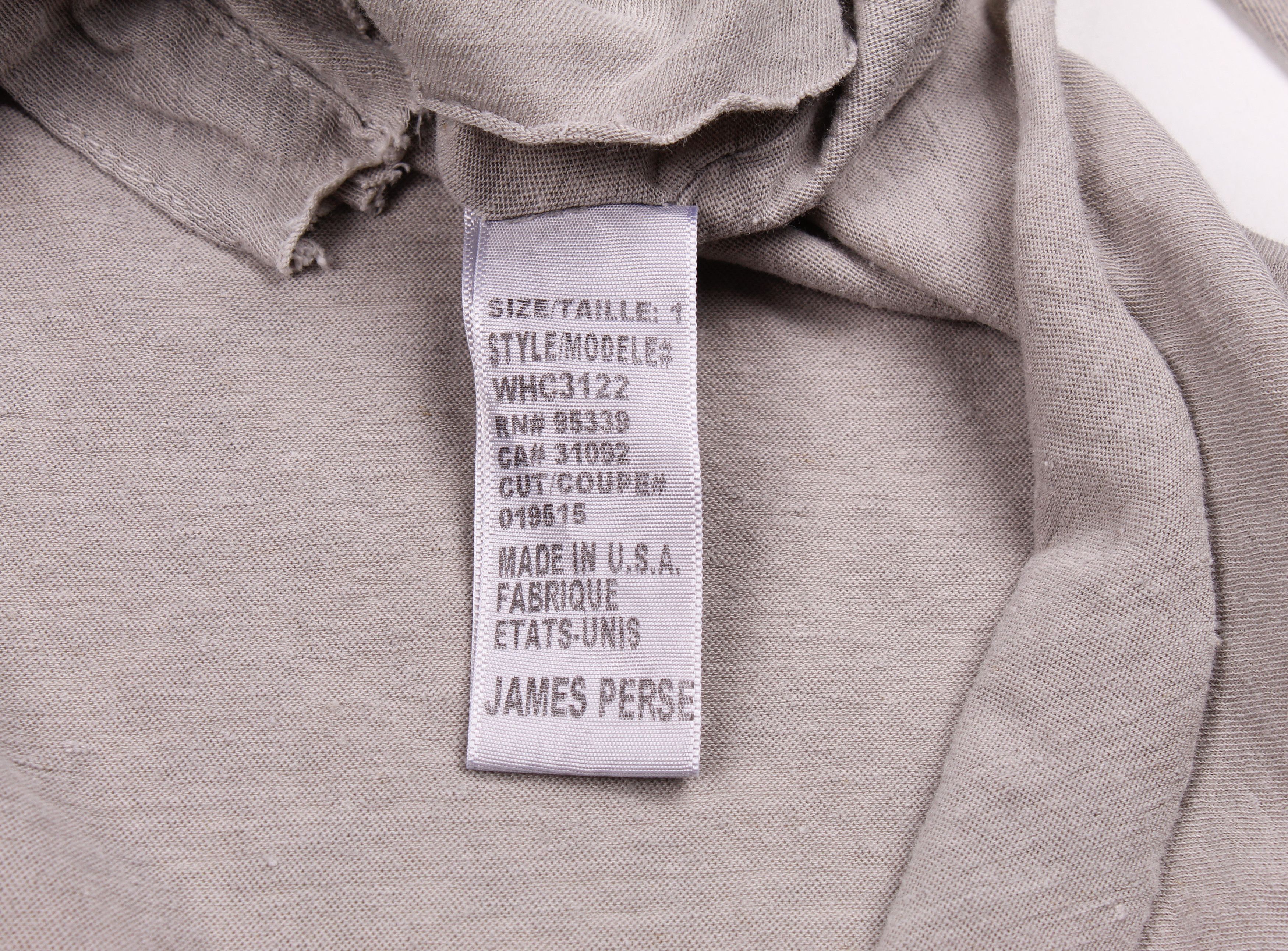 James Perse James Perse Avant Garde Washed Asymmetrical Shirt Top Size M / US 6-8 / IT 42-44 - 6 Thumbnail