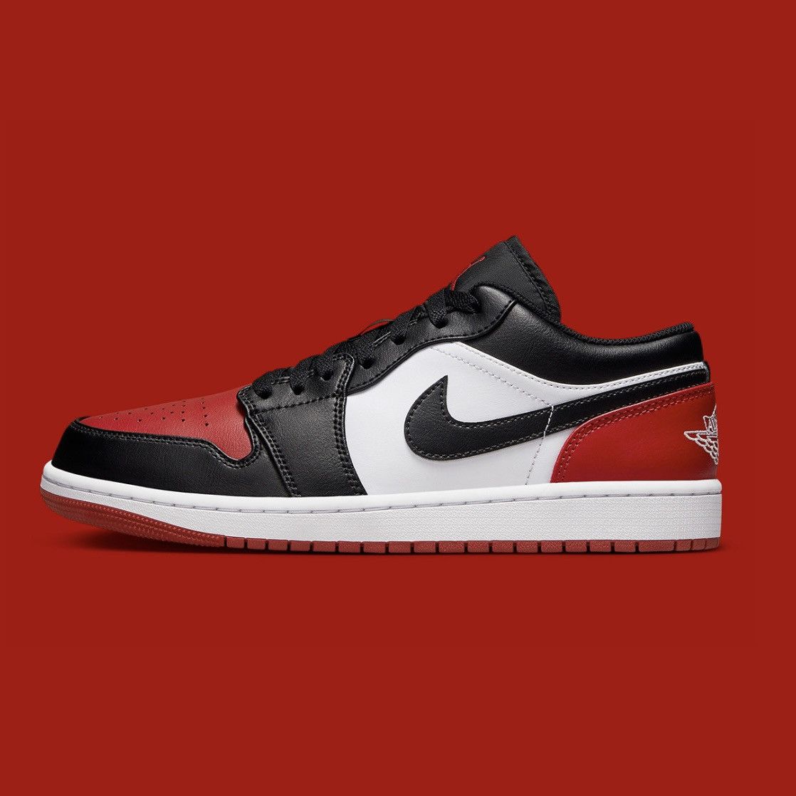 Jordan Brand Jordan 1 Low Bred Toe Size 10 Size US 10 / EU 43 - 1 Thumbnail