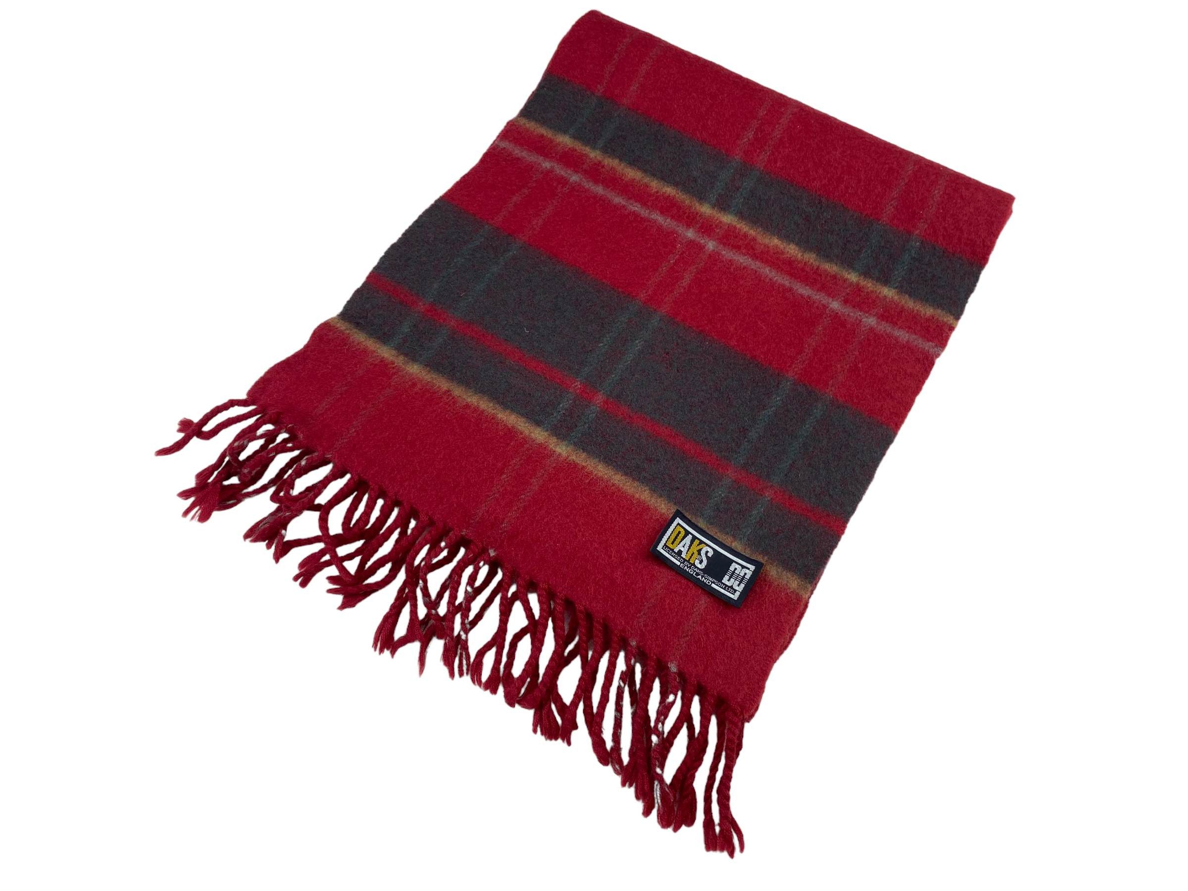 DAKS Daks Vintage Wool Scarf - Striped - Made in England 90s Size ONE SIZE - 4 Thumbnail