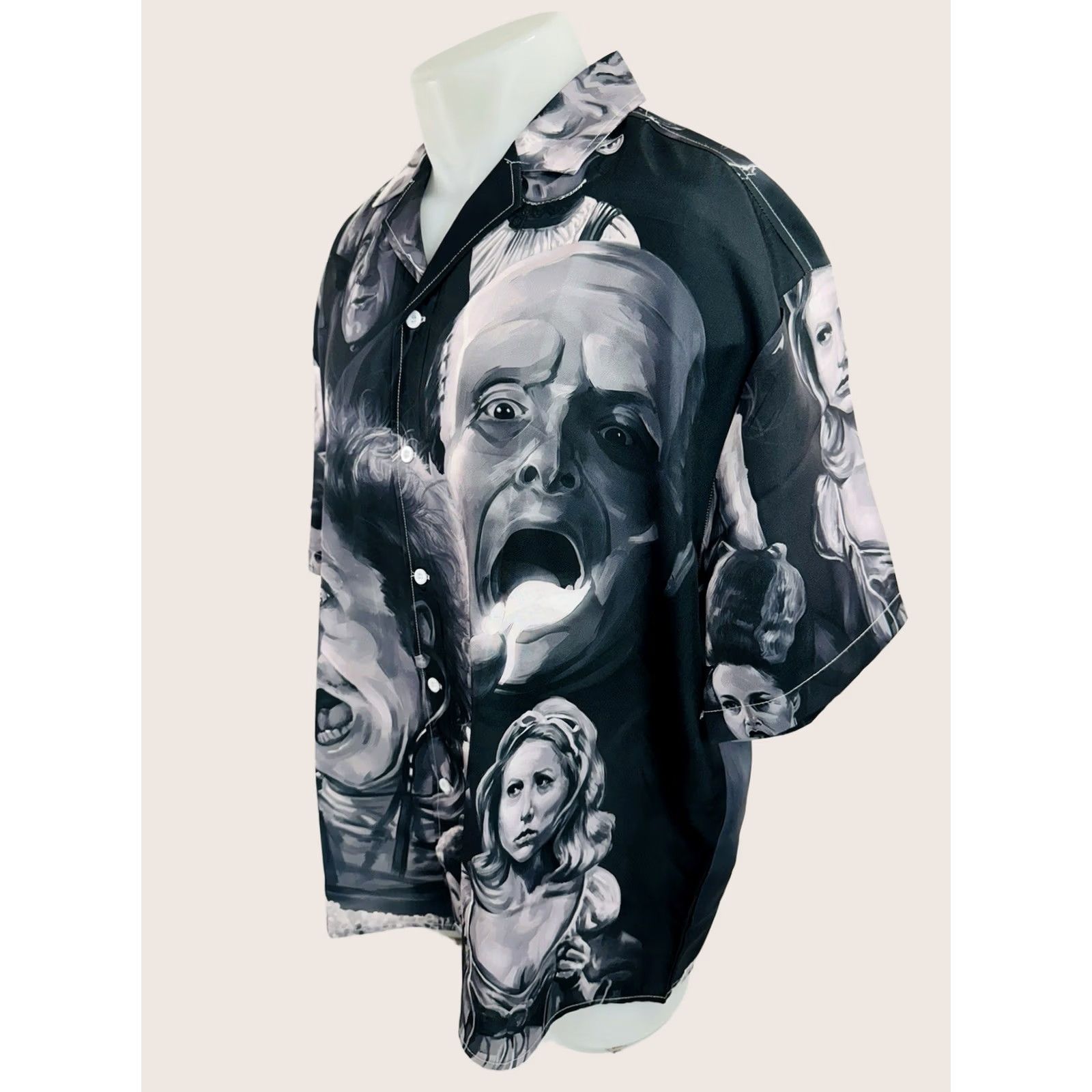 YOON YOUNG FRANKENSTEIN Mel Brooks Gene Wilder - NEW w TAGS - 2XL Shirt Black Mens Button-Up Short Sleeve Frankenstein 90s Size US XXL / EU 58 / 5 - 1 Thumbnail