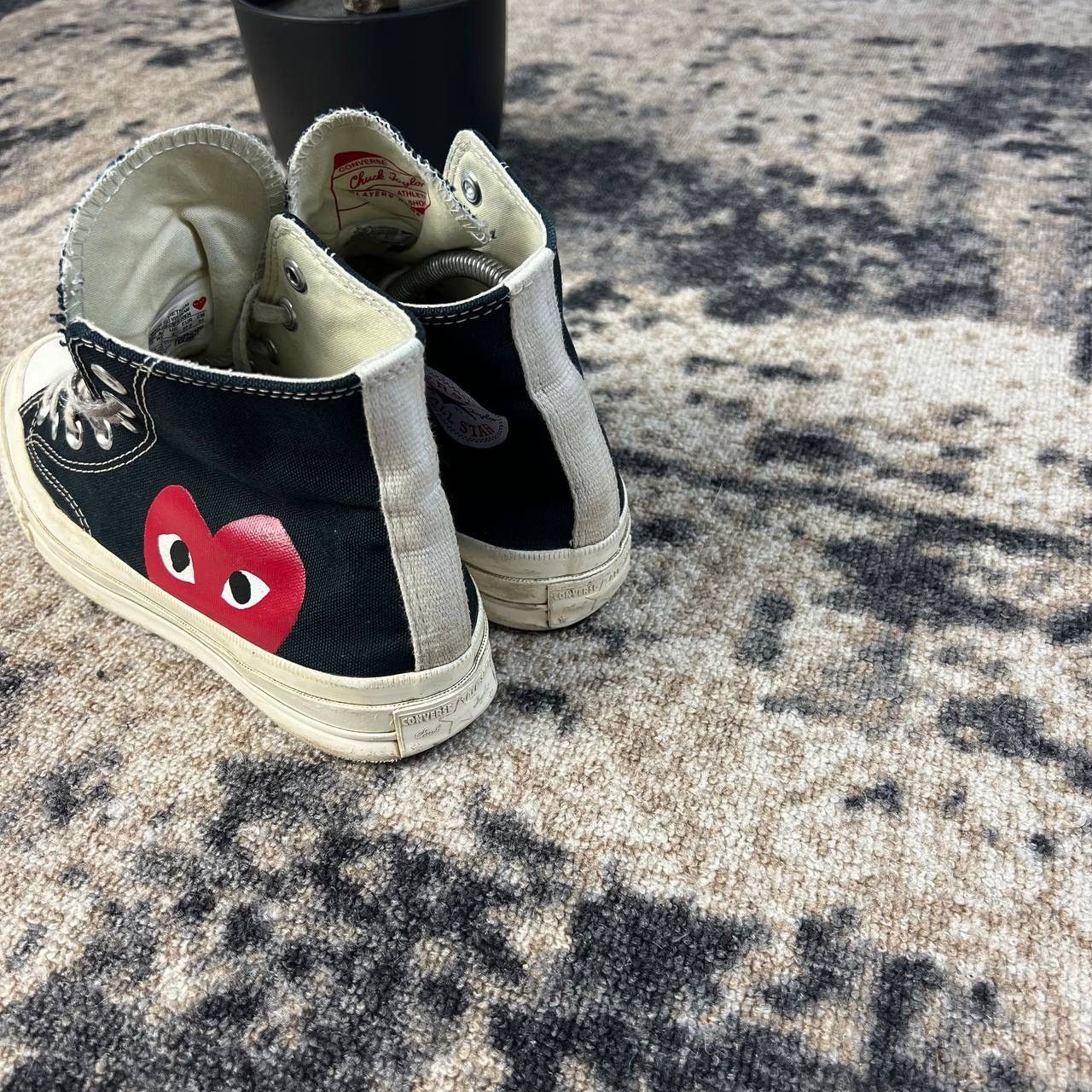 Converse Converse x Comme Des Garcons PLAY Hi-Top Sneakers Size US 7 / IT 37 - 3 Thumbnail