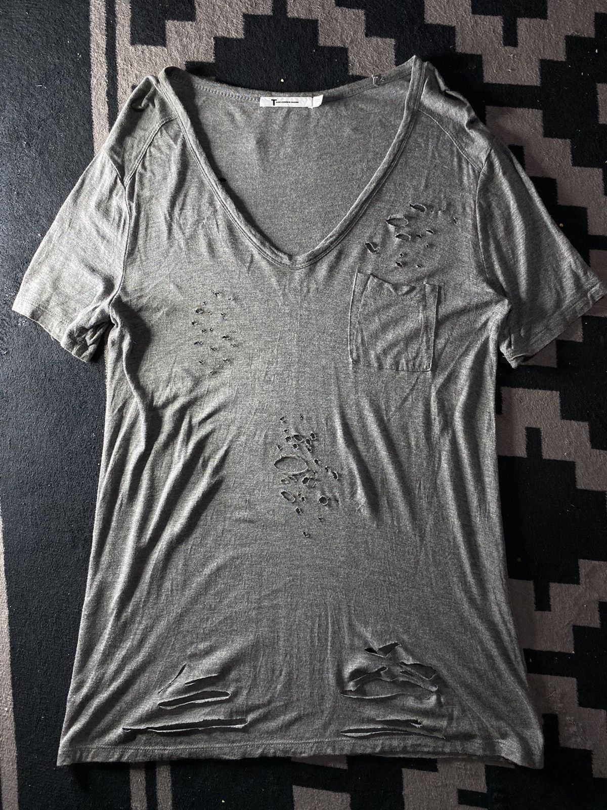 Alexander Wang × Vintage Alexander wang distressed pocket tshirt Size US M / EU 48-50 / 2 - 1 Thumbnail