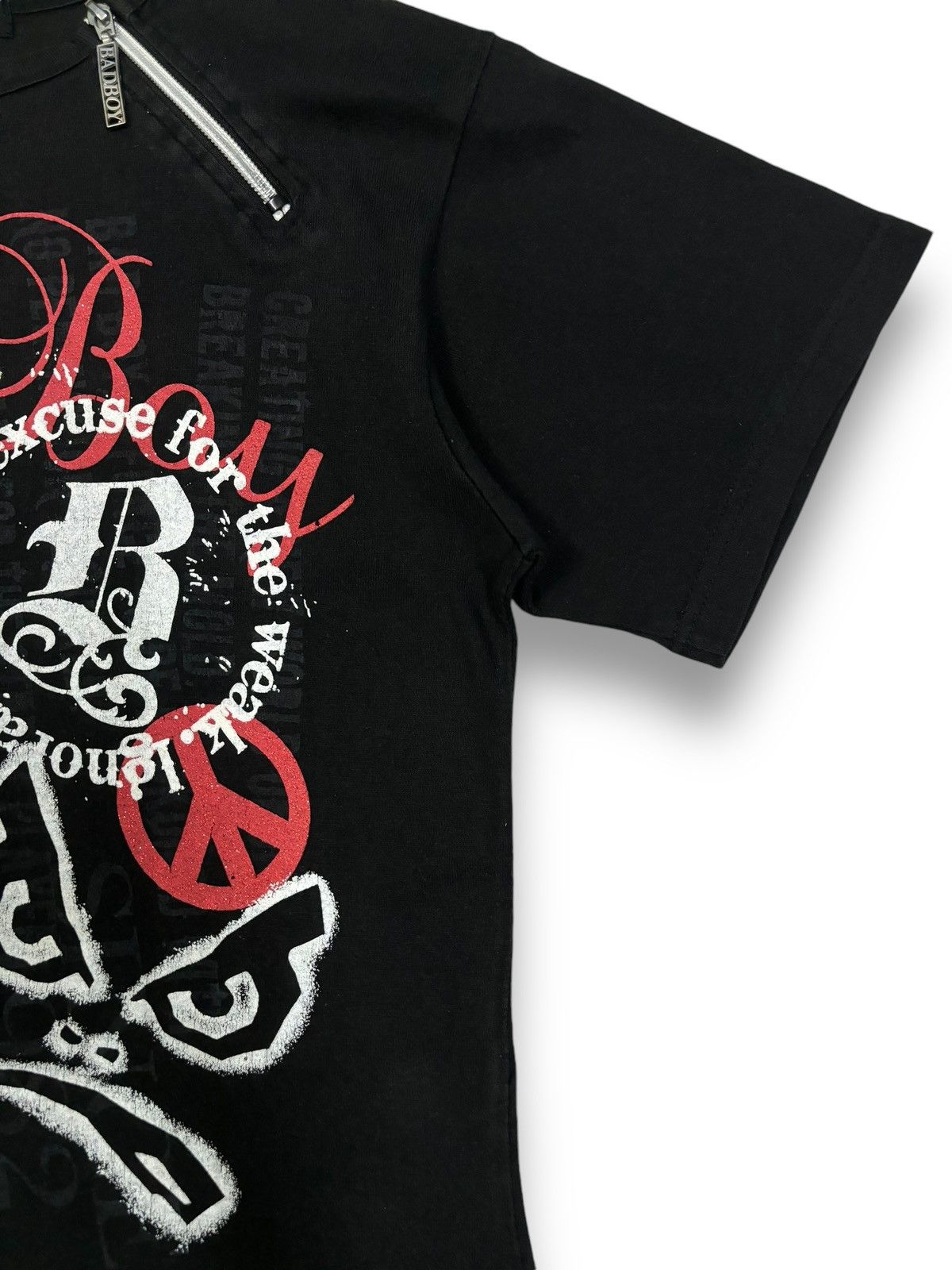 Le Grande Bleu (L.G.B.) Vintage Badboy Poem Printed Bondage Punk Style T-shirt Size US S / EU 44-46 / 1 - 11 Thumbnail