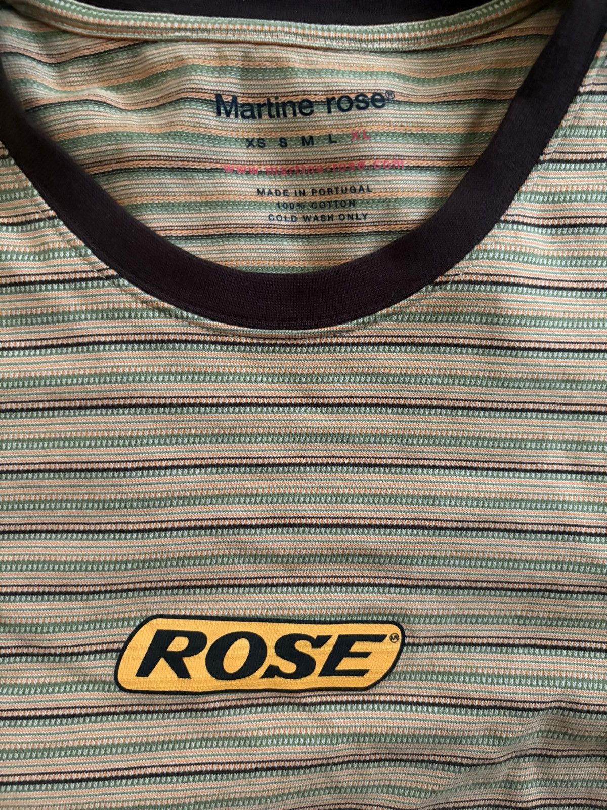 Martine Rose Martine Rose Multicolor Shrunken T-Shirt Size US XL / EU 56 / 4 - 2 Thumbnail