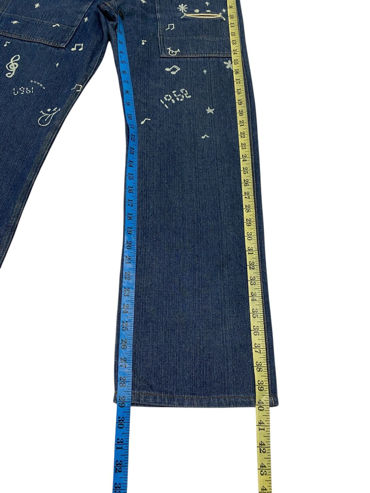Japanese Brand Japanese Brand X Up Smile painted jeans Size US 34 / EU 50 - 17 Thumbnail