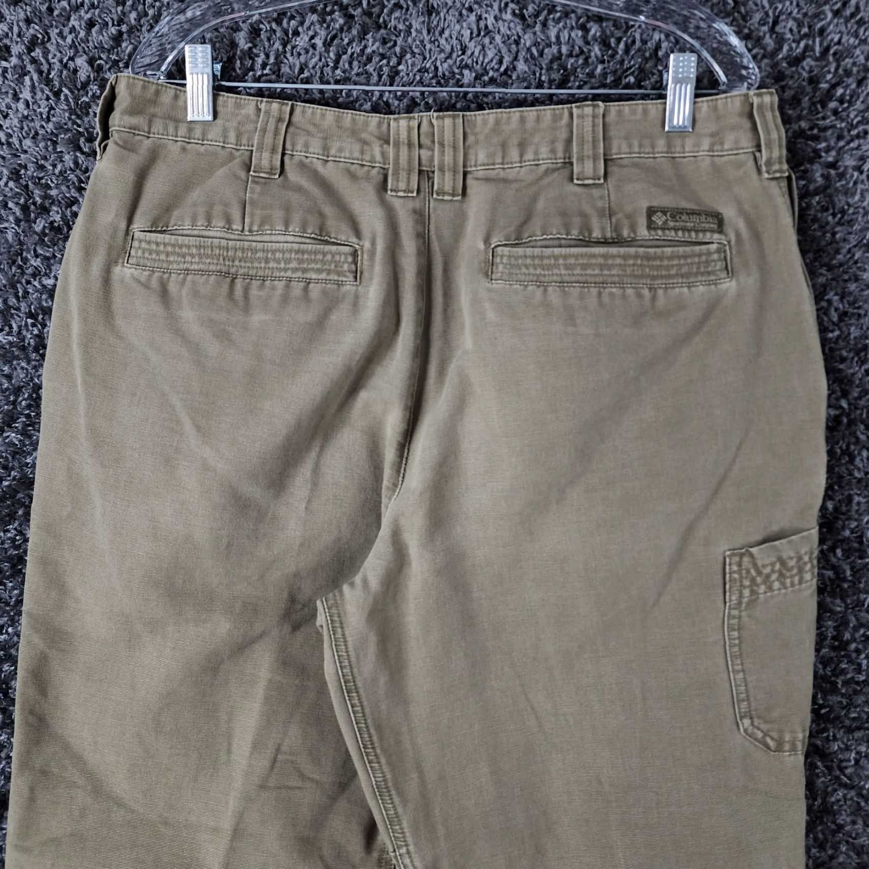 Vintage Columbia Mens Carpenter Pants Size 34x31 Beige Straight Size US 34 / EU 50 - 7 Thumbnail