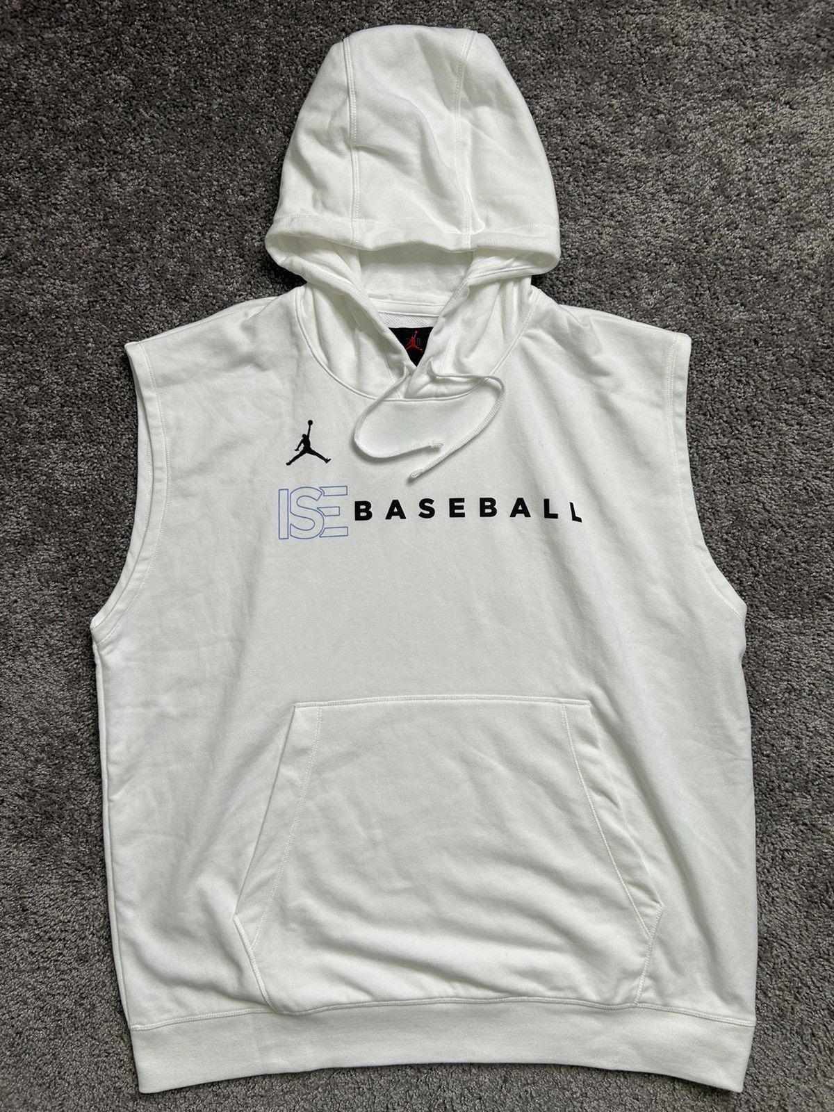 Jordan Brand × Nike Jordan Nike ISE Baseball Dri Fit Sleeveless Hoodie Size US XL / EU 56 / 4 - 1 Thumbnail